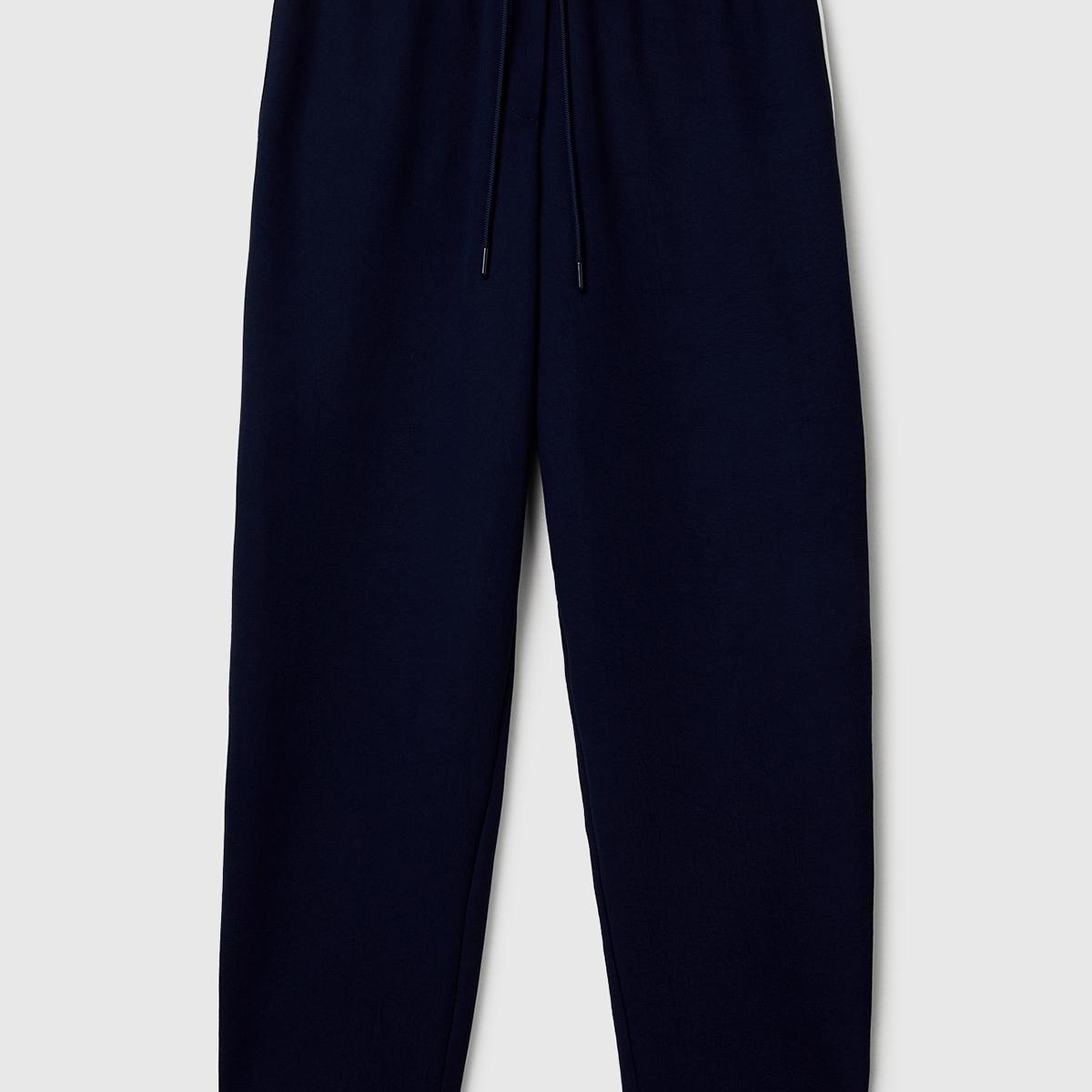 Kadın Lacivert Beli Bağcıklı Cepli Pantolon