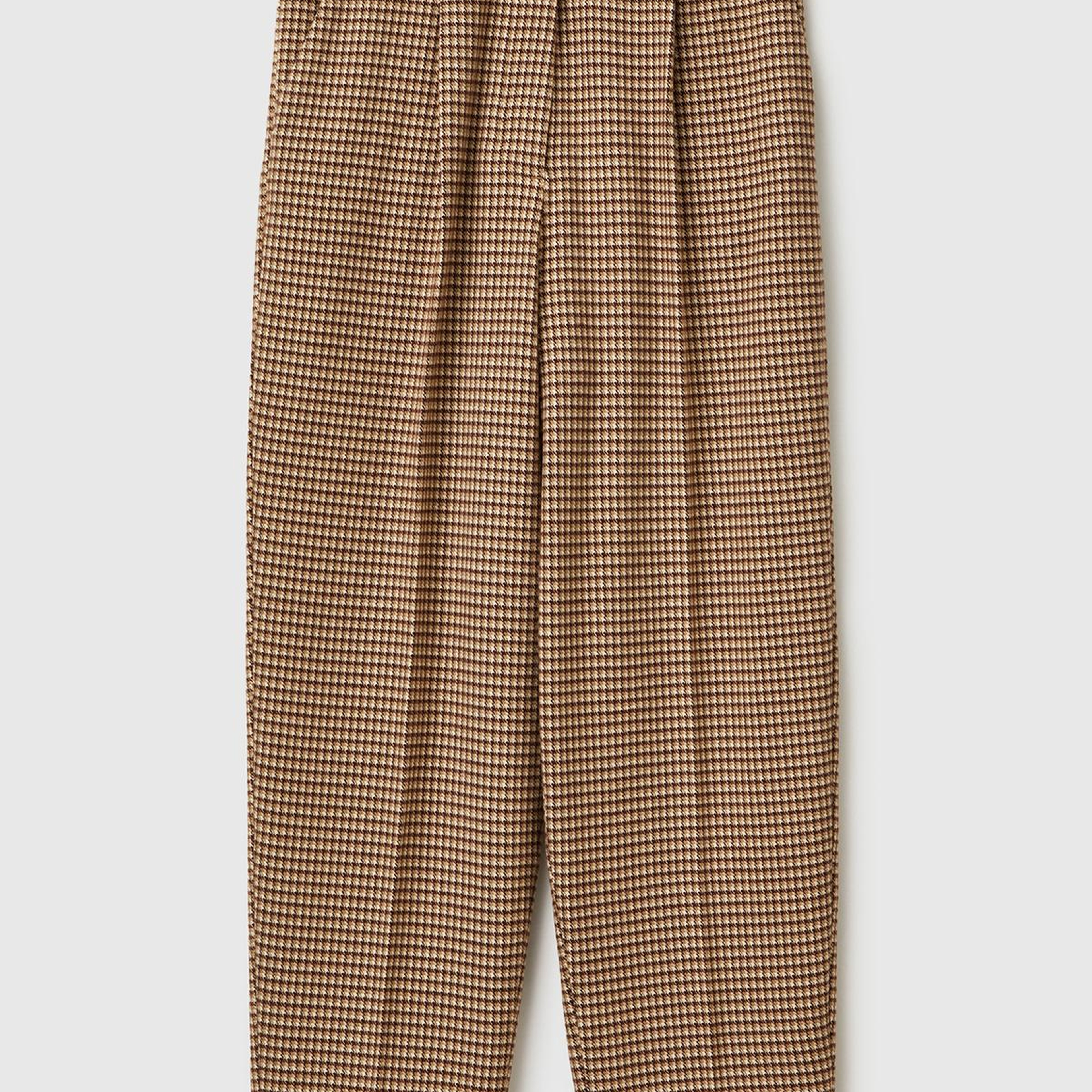 Kadın Haki Viskoz Karışımlı Fermuarlı Arka Bel Bandı Lastikli Pantolon