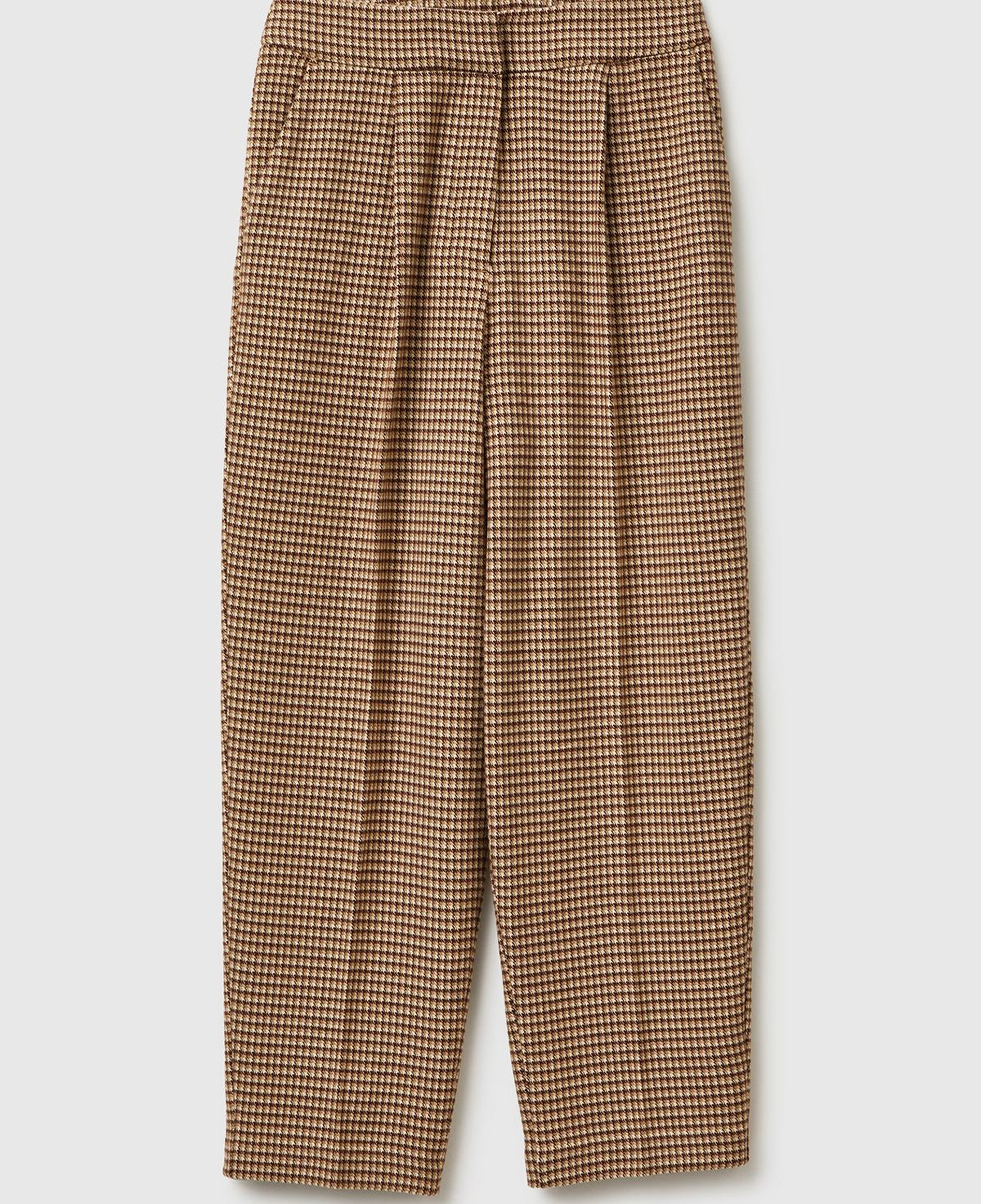 Kadın Haki Viskoz Karışımlı Fermuarlı Arka Bel Bandı Lastikli Pantolon