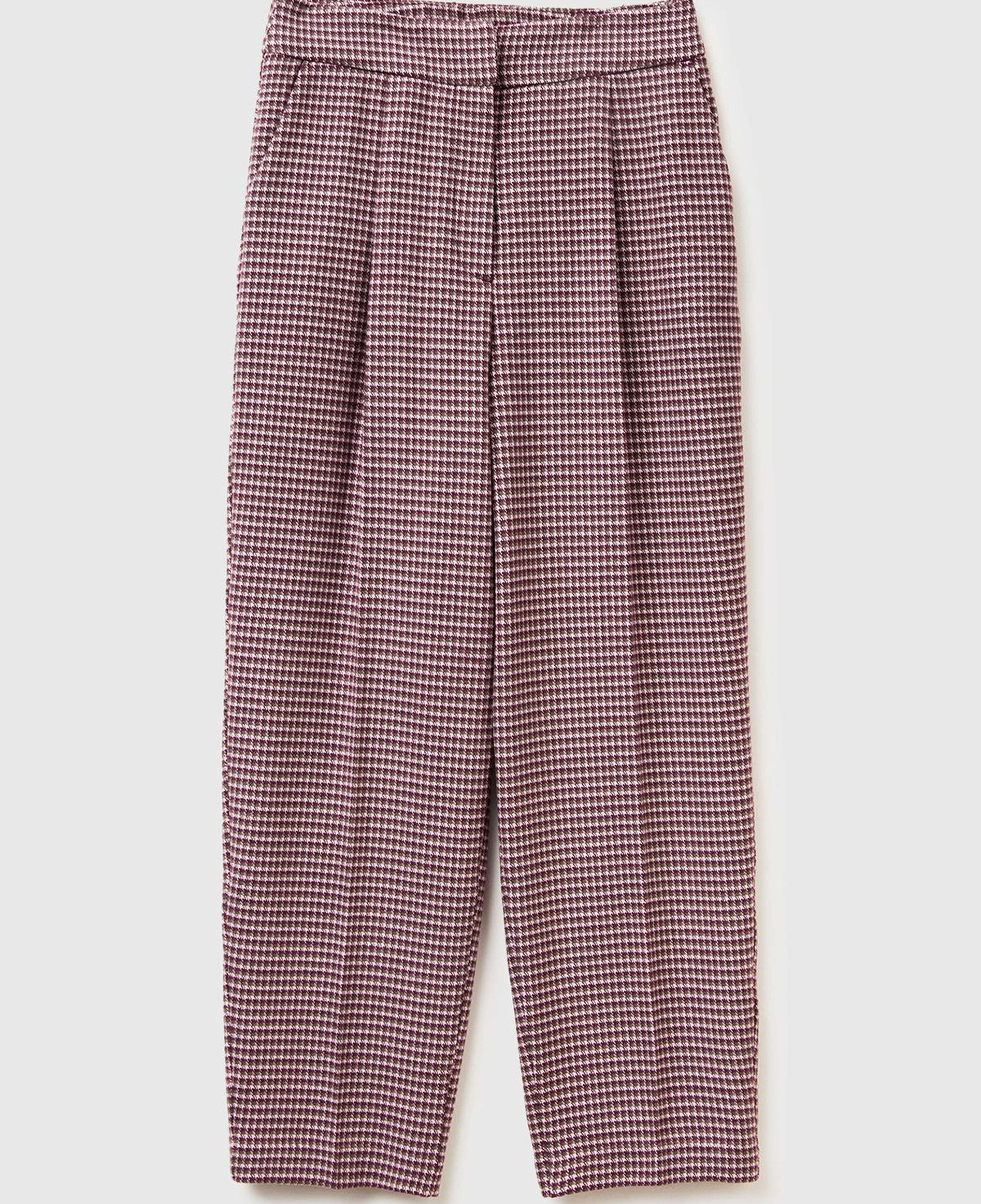 Kadın Açık Mor Viskoz Karışımlı Fermuarlı Arka Bel Bandı Lastikli Pantolon