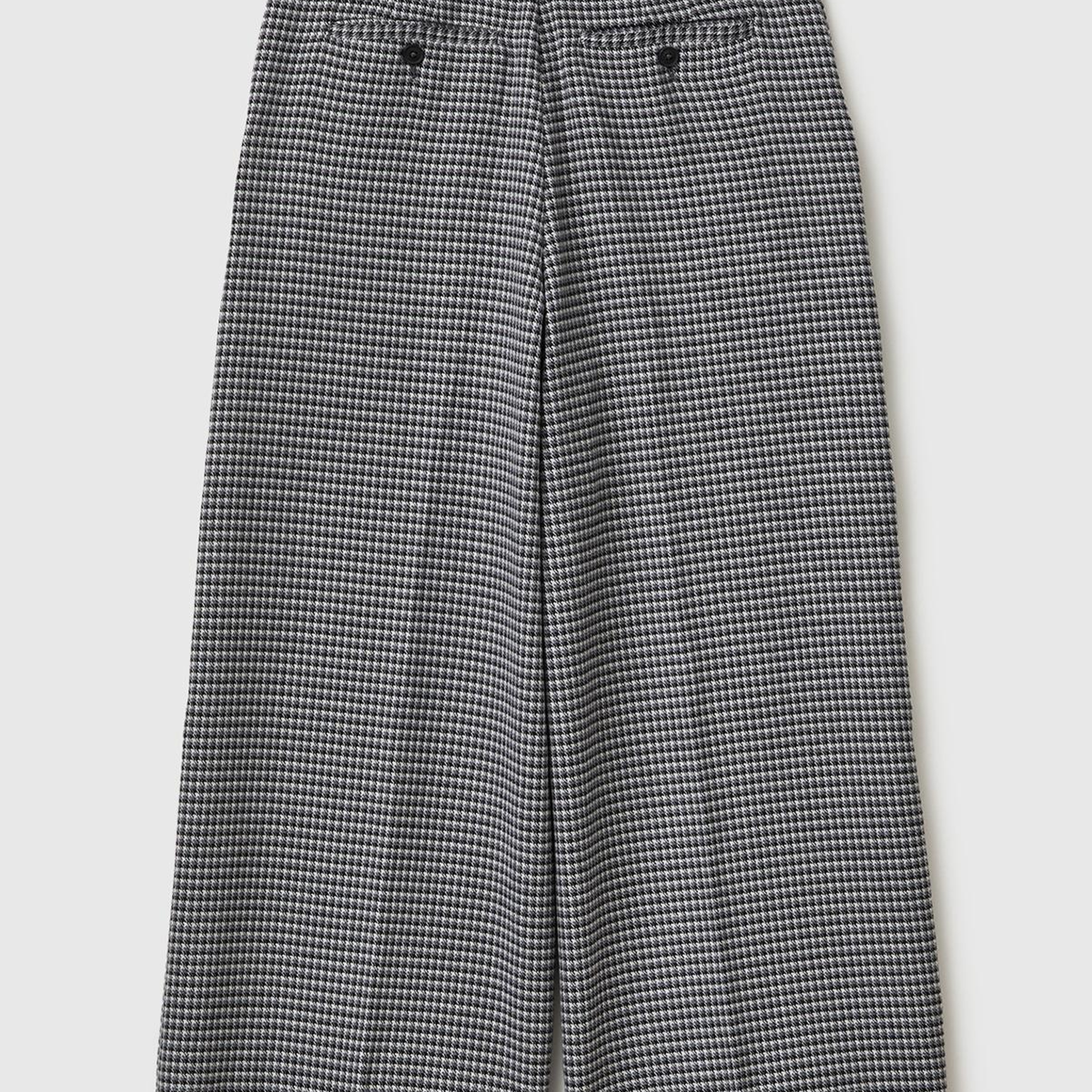 Kadın Koyu Gri Viskoz Karışımlı Fermuarlı Arka Bel Bandı Lastikli Pantolon