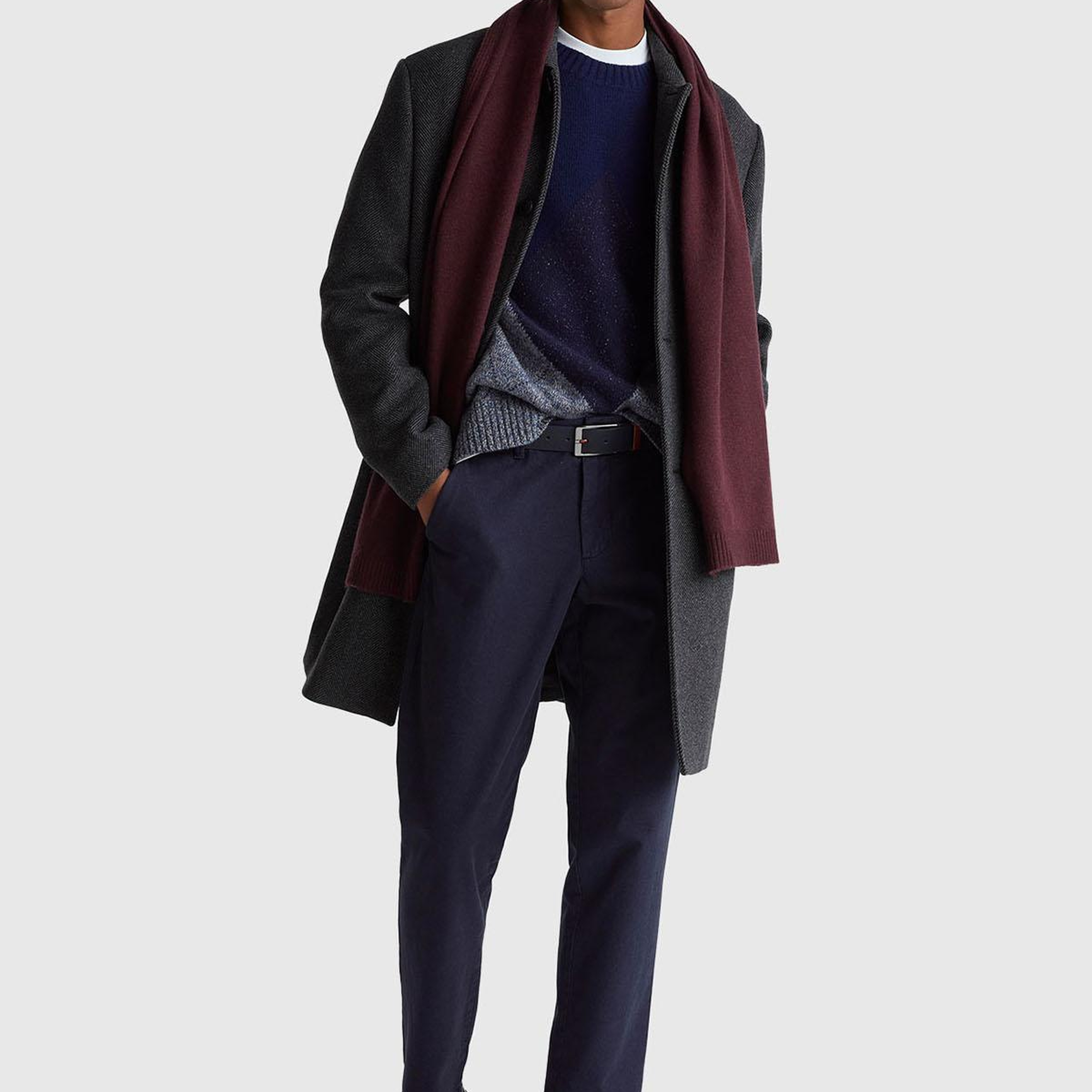 Erkek Lacivert %100 Pamuk Beli Düğmeli Pantolon