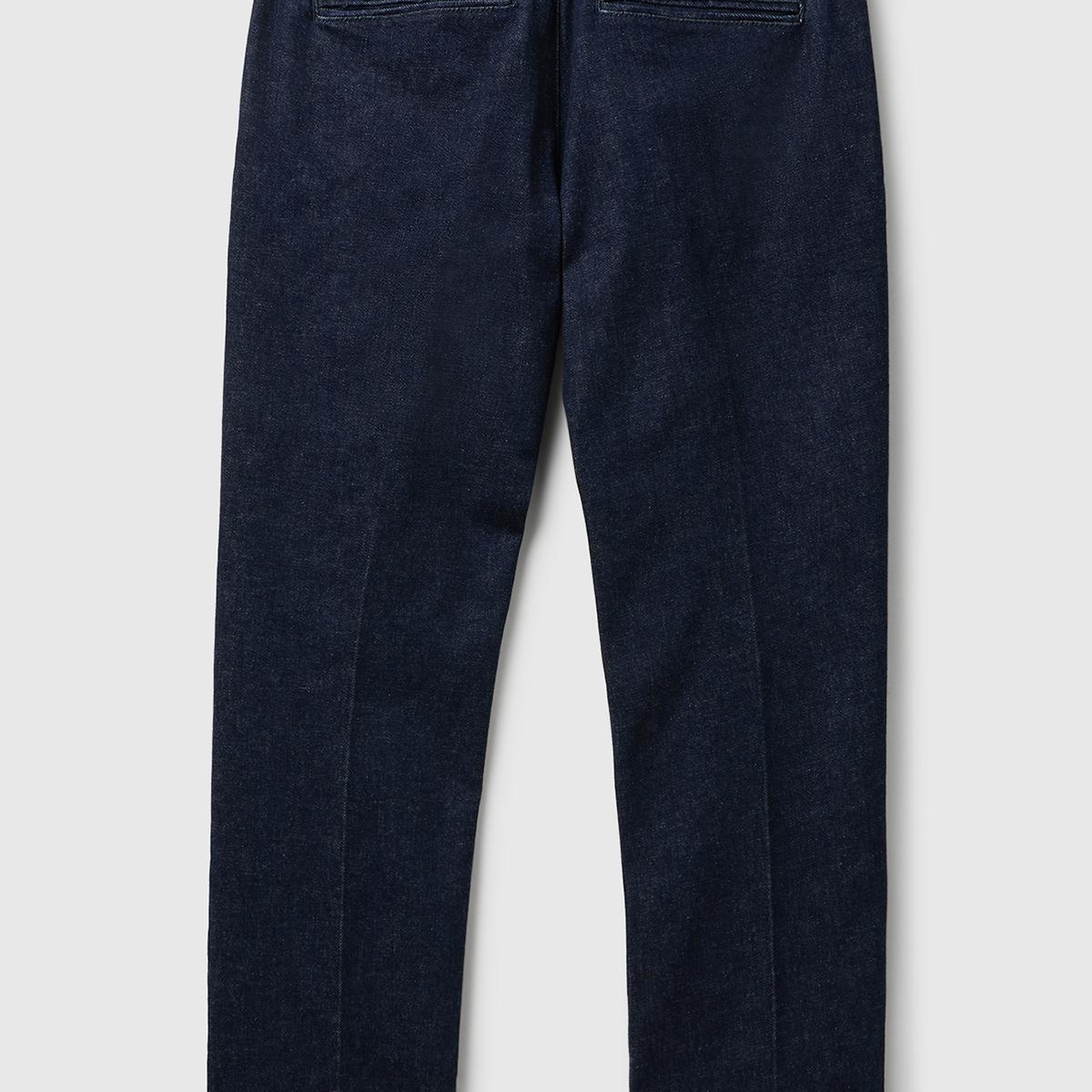 Erkek Lacivert Slim Fit Denim Chino Pantolon