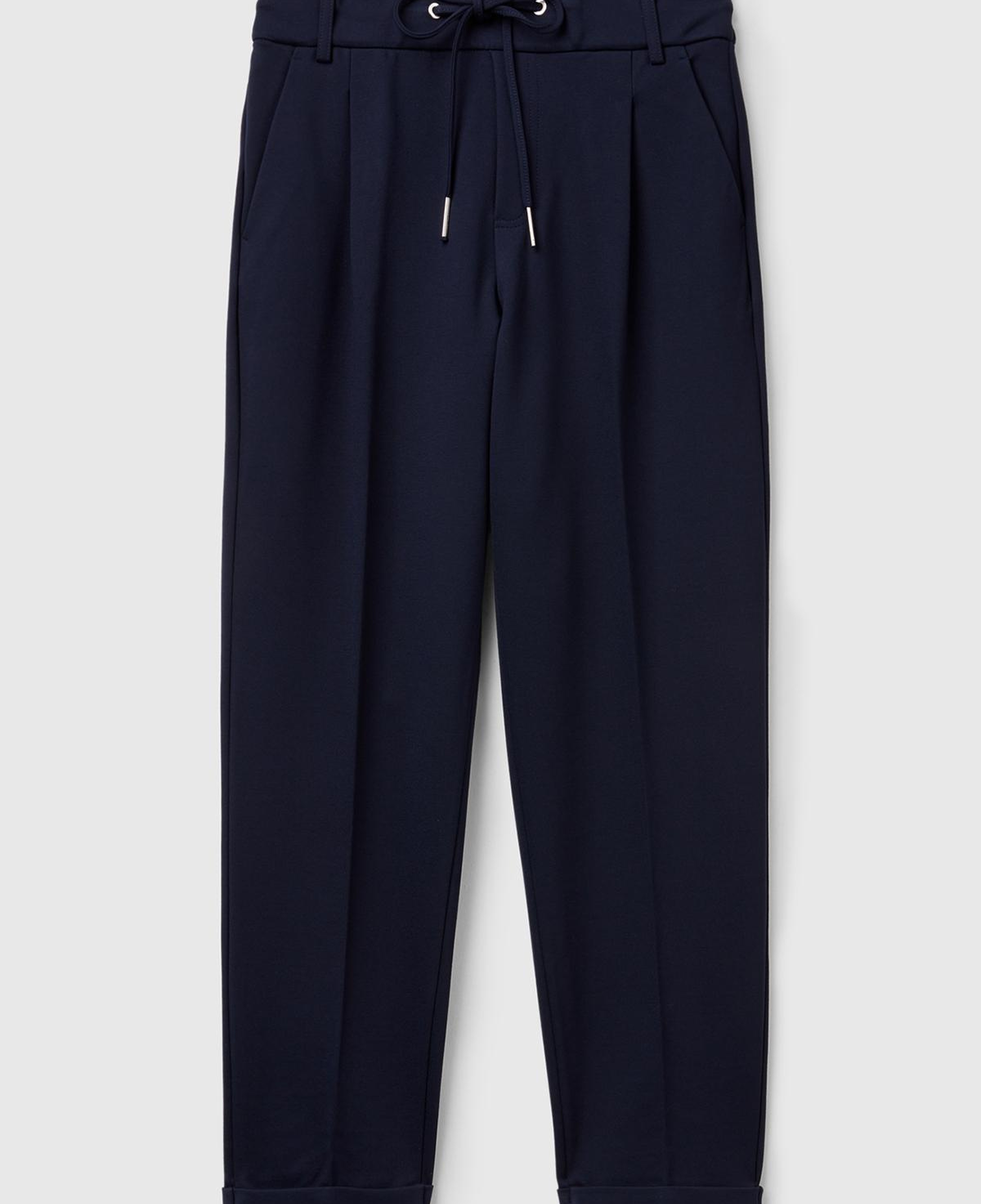 Kadın Lacivert  Beli Lastikli Pantolon