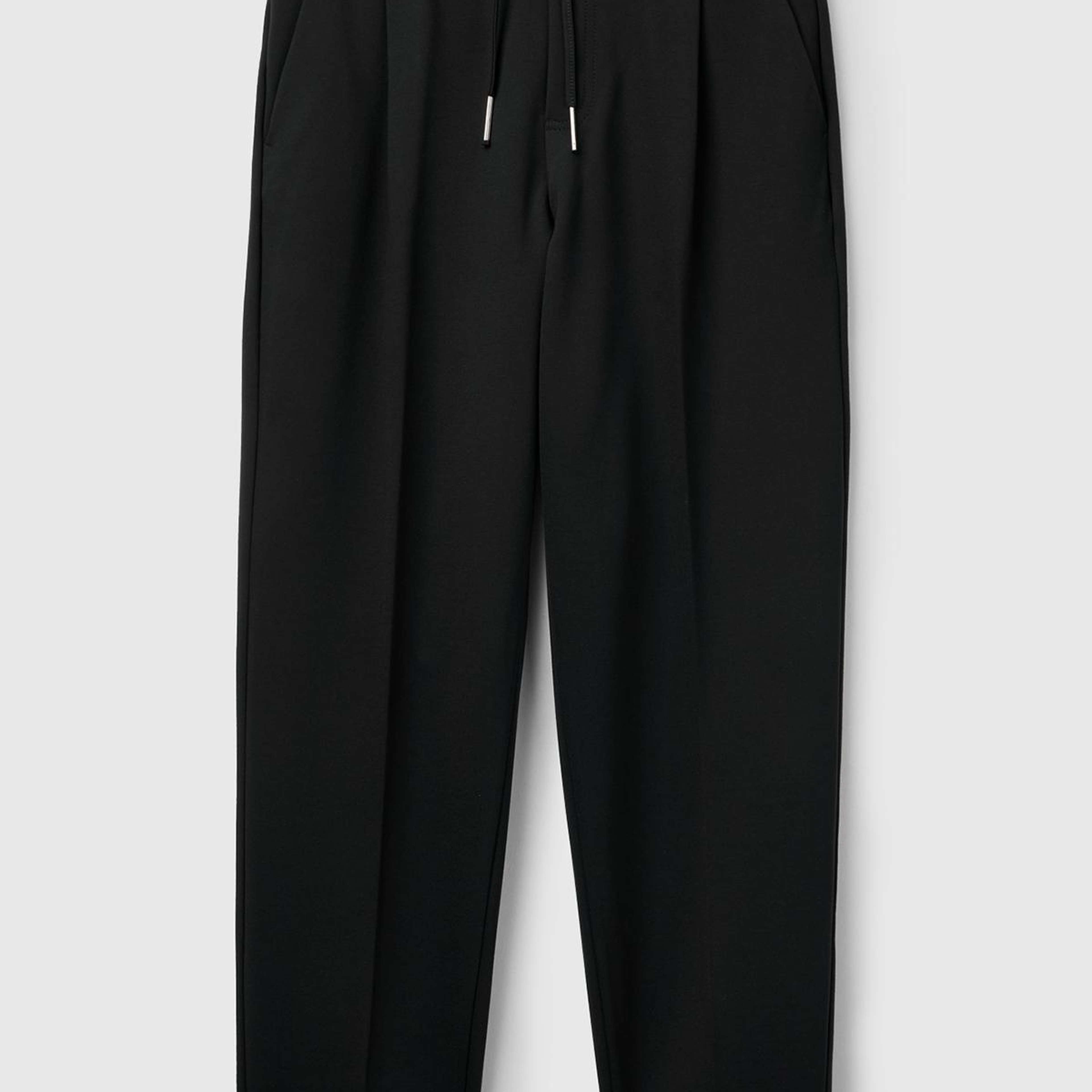 Kadın Siyah  Beli Lastikli Pantolon