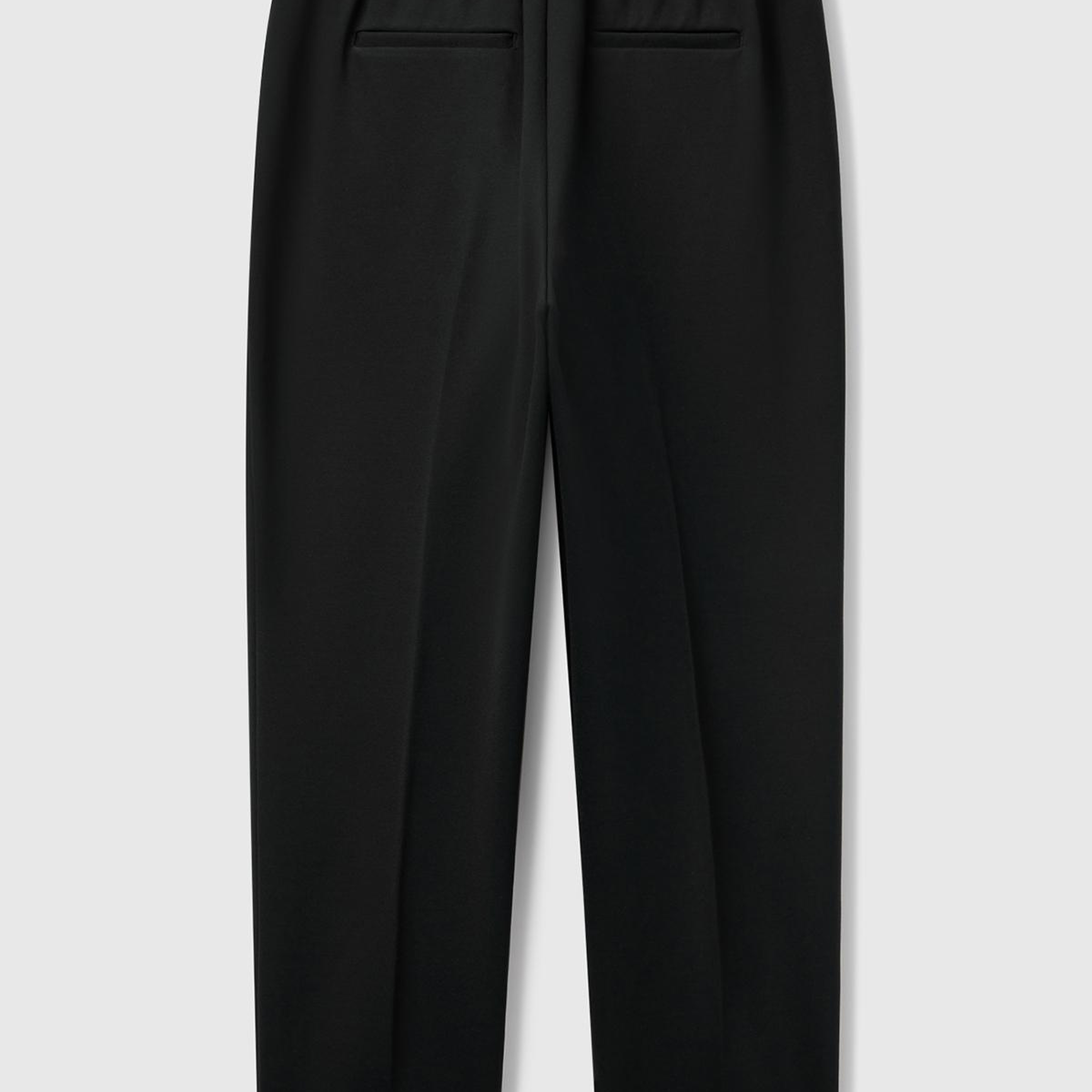 Kadın Siyah  Beli Lastikli Pantolon