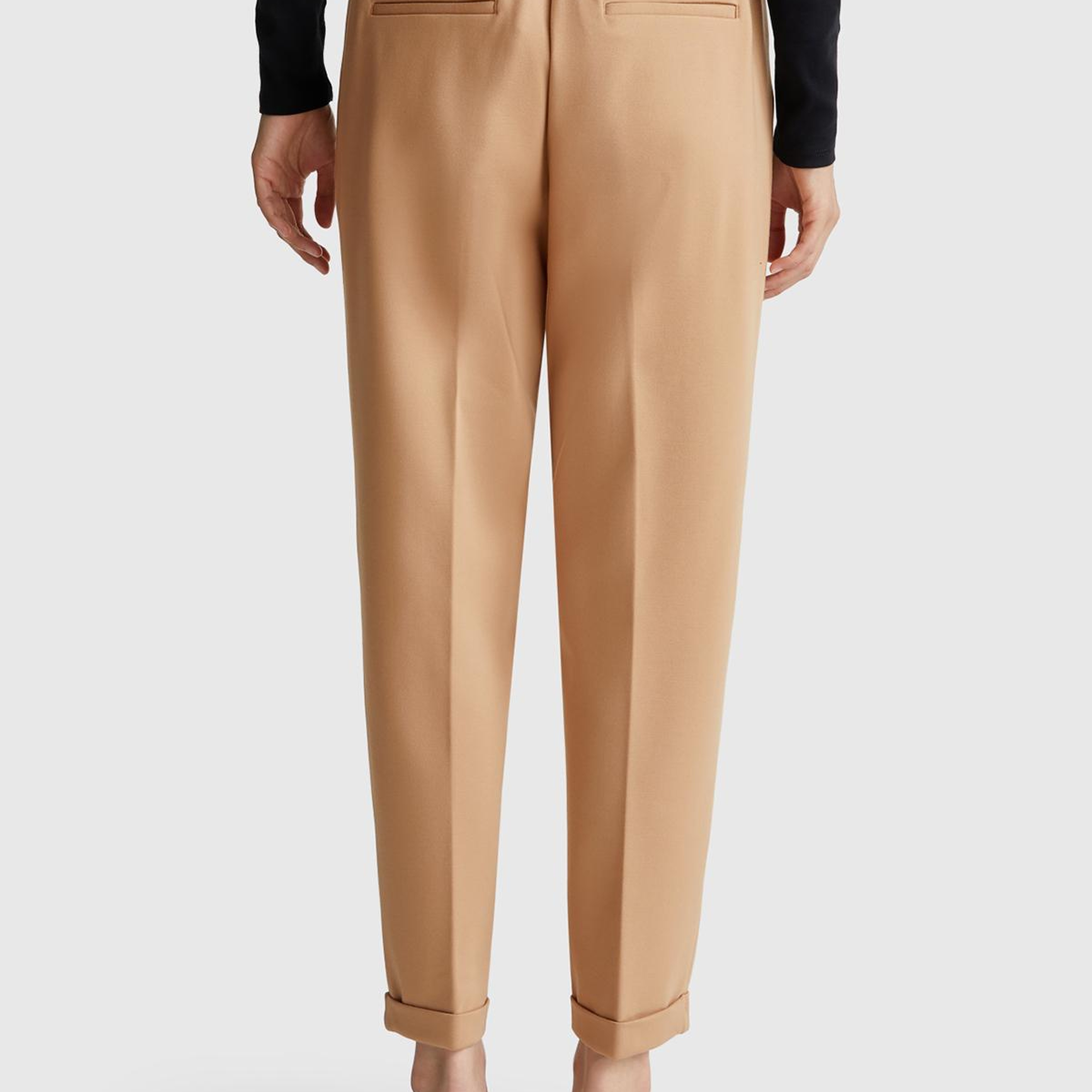 Kadın Taba  Beli Lastikli Pantolon