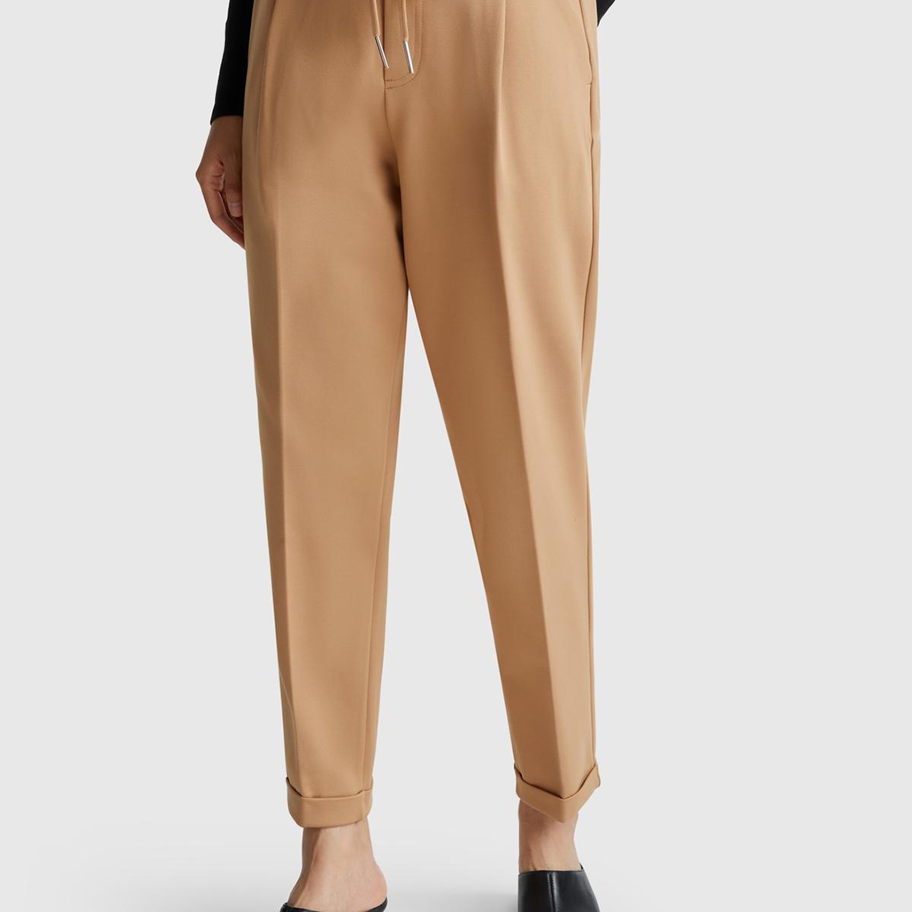 Kadın Taba  Beli Lastikli Pantolon