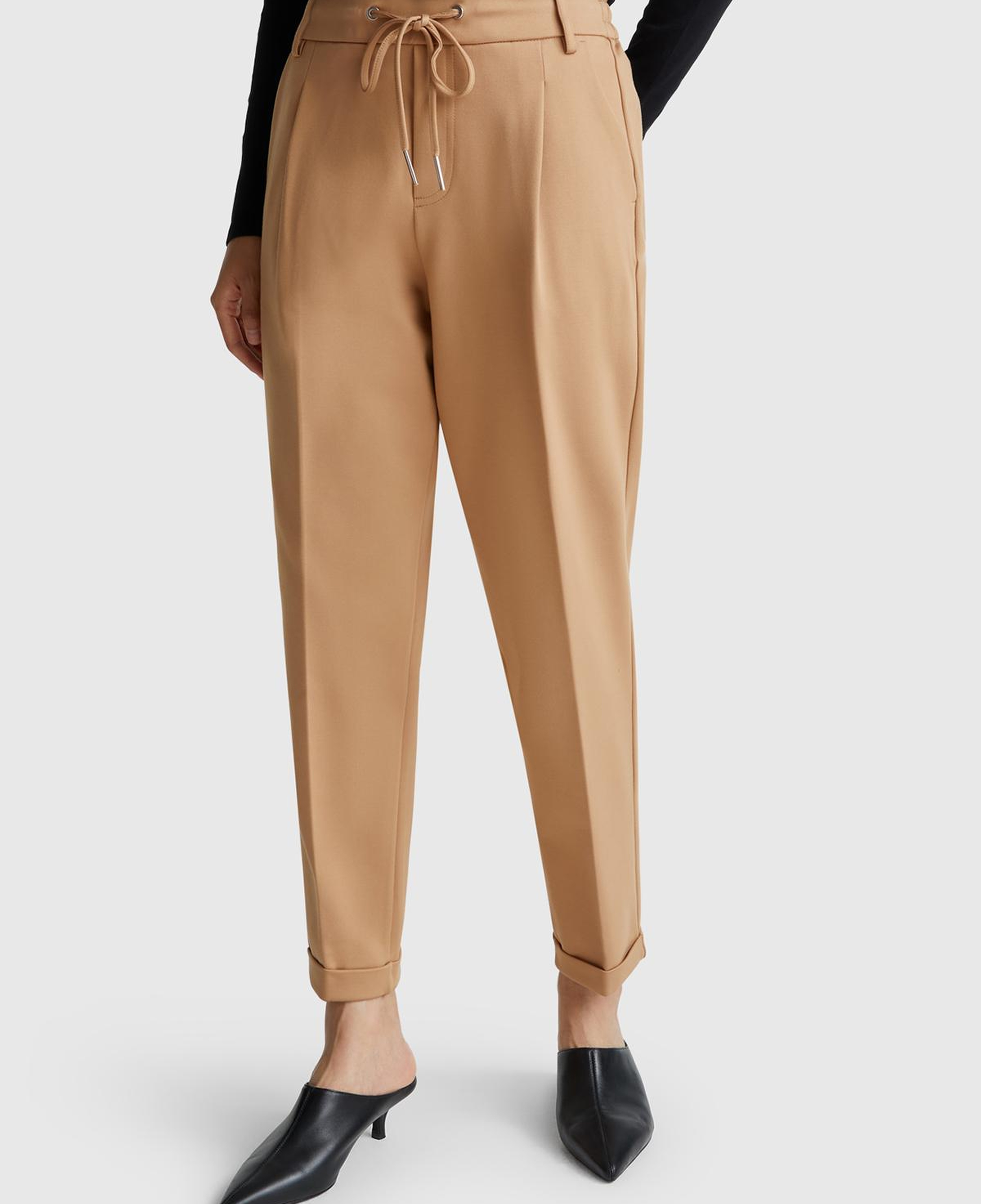 Kadın Taba  Beli Lastikli Pantolon