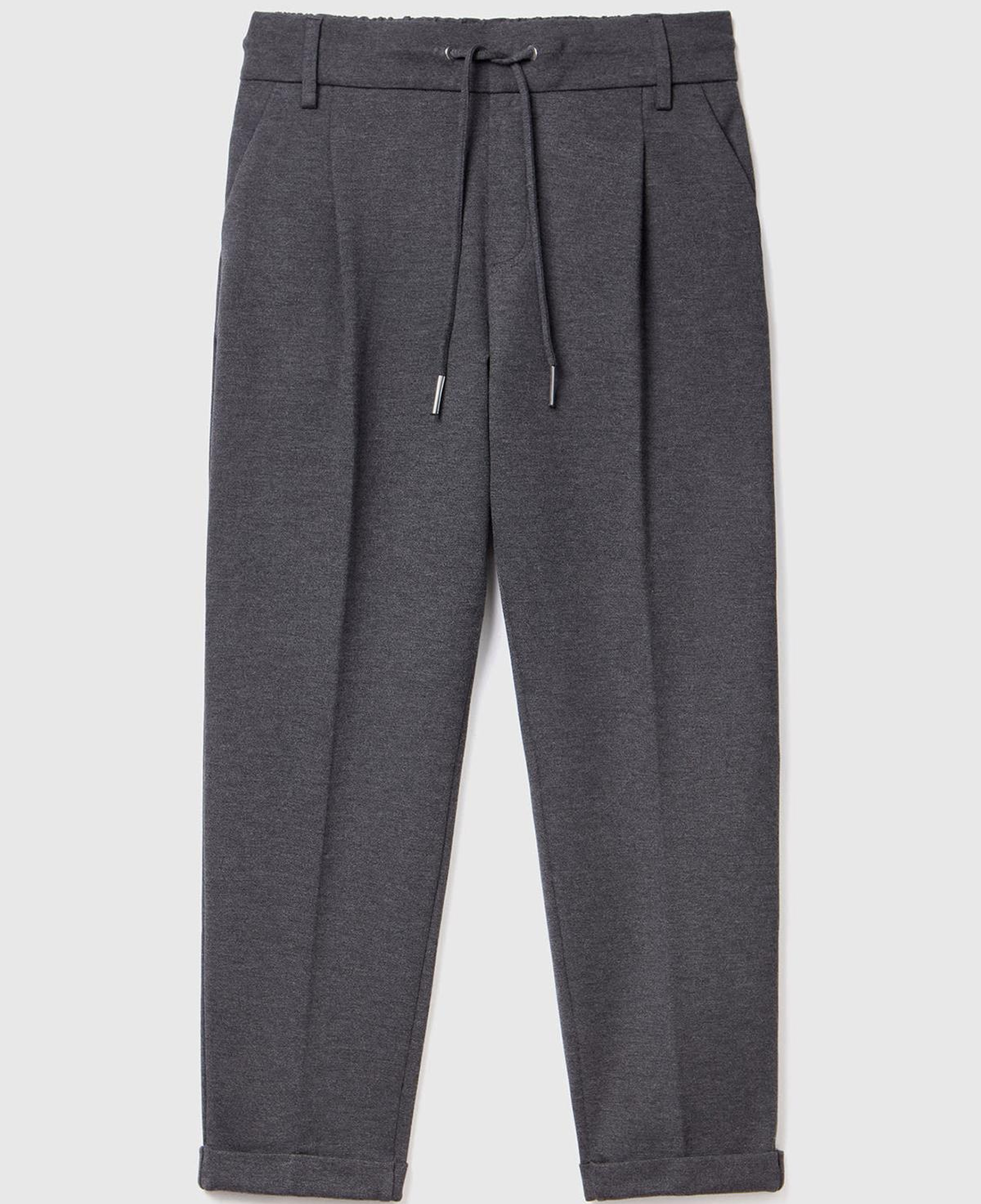 Kadın Gri   Beli Lastikli Pantolon