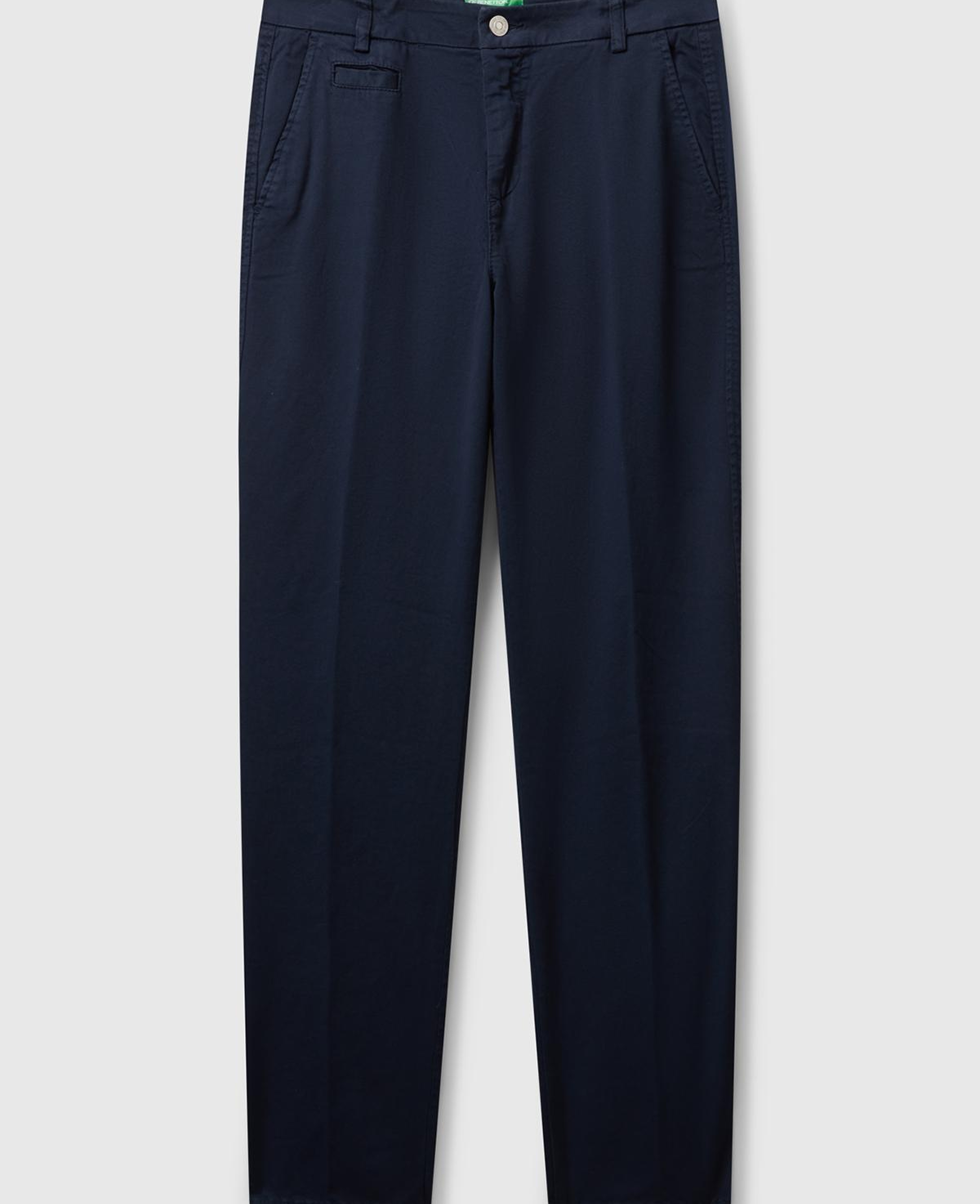 Kadın Lacivert Elastanlı Basic Chino Pantolon