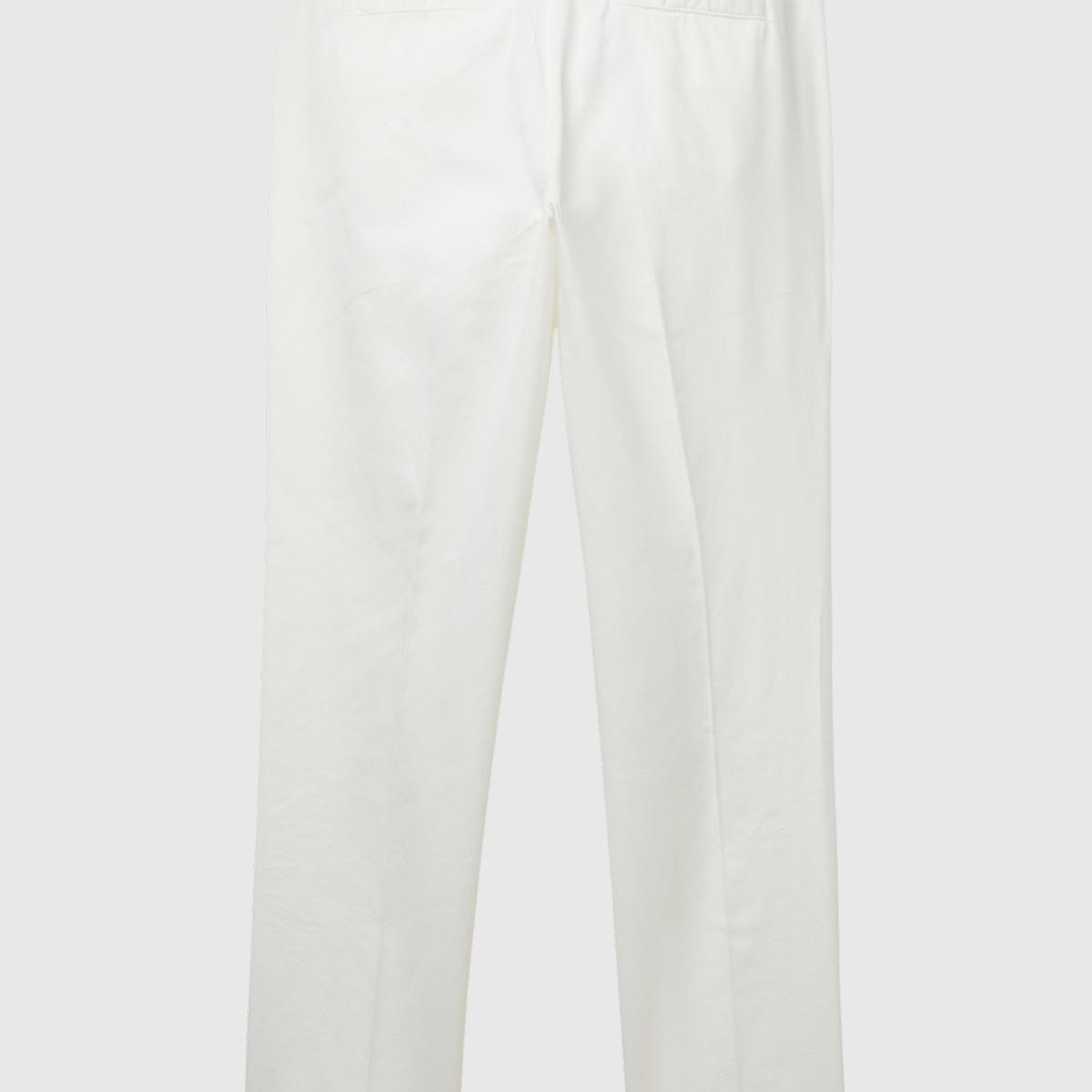 Kadın Ekru Elastanlı Basic Chino Pantolon