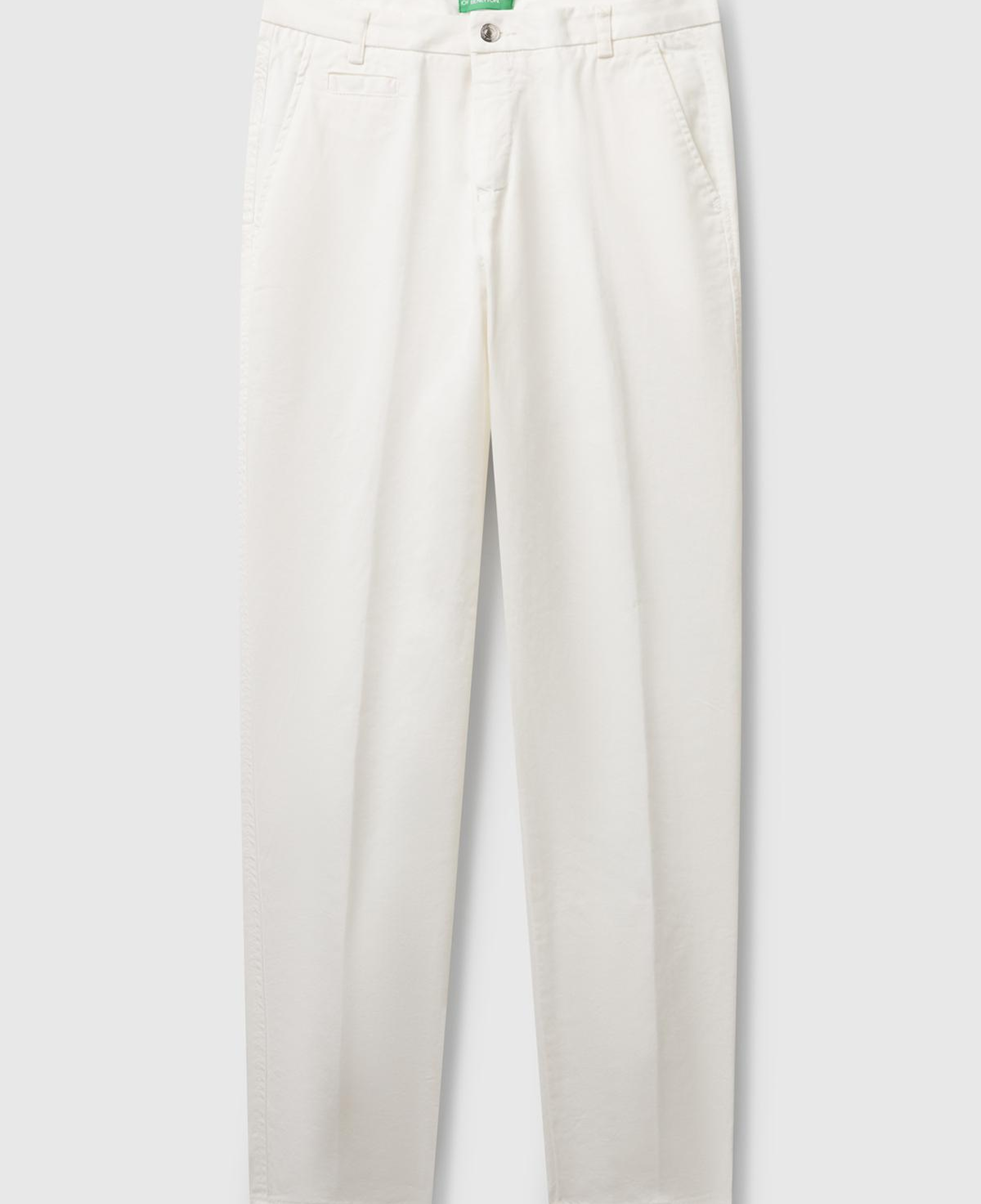 Kadın Ekru Elastanlı Basic Chino Pantolon