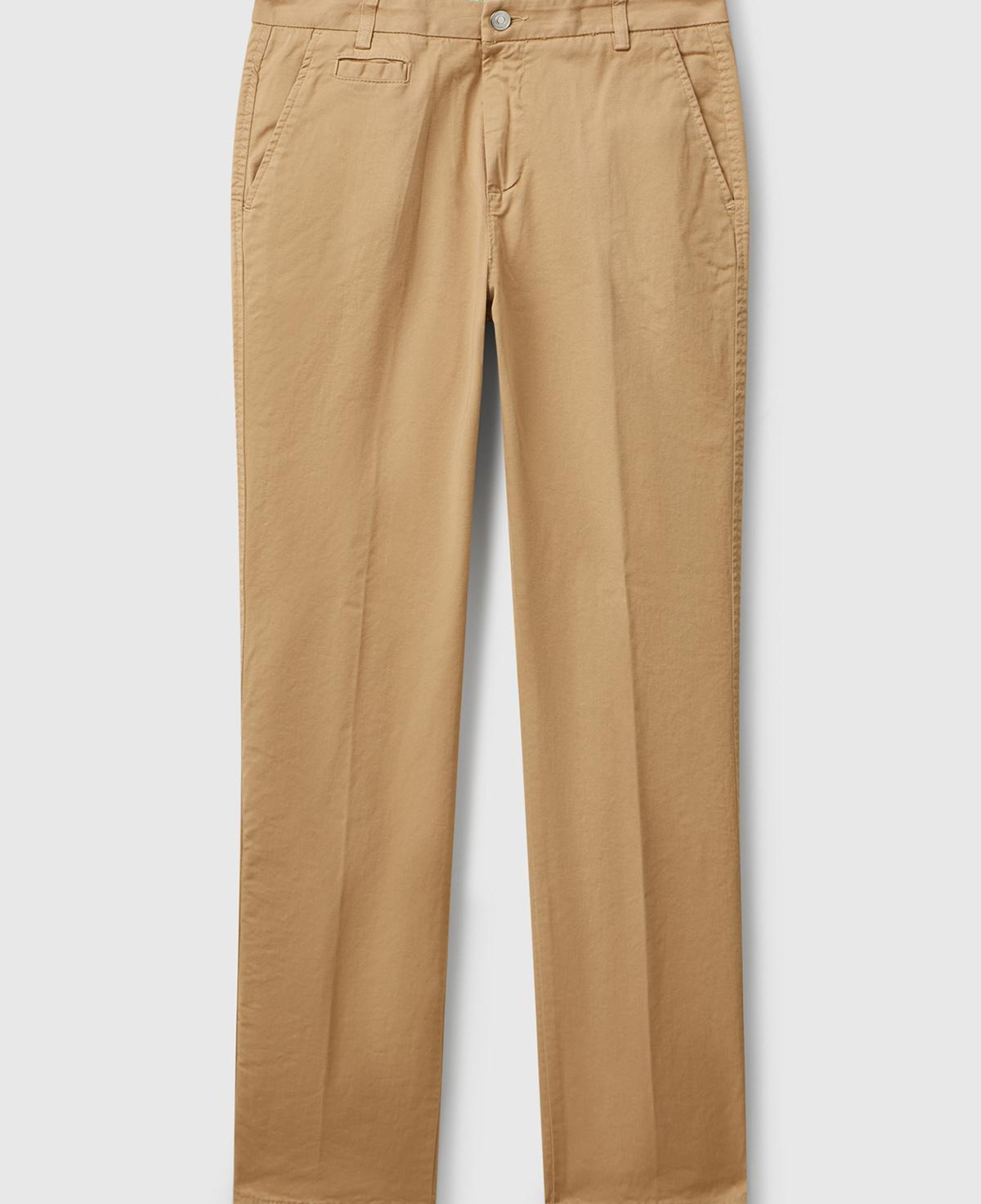 Kadın Kahverengi  Elastanlı Basic Chino Pantolon