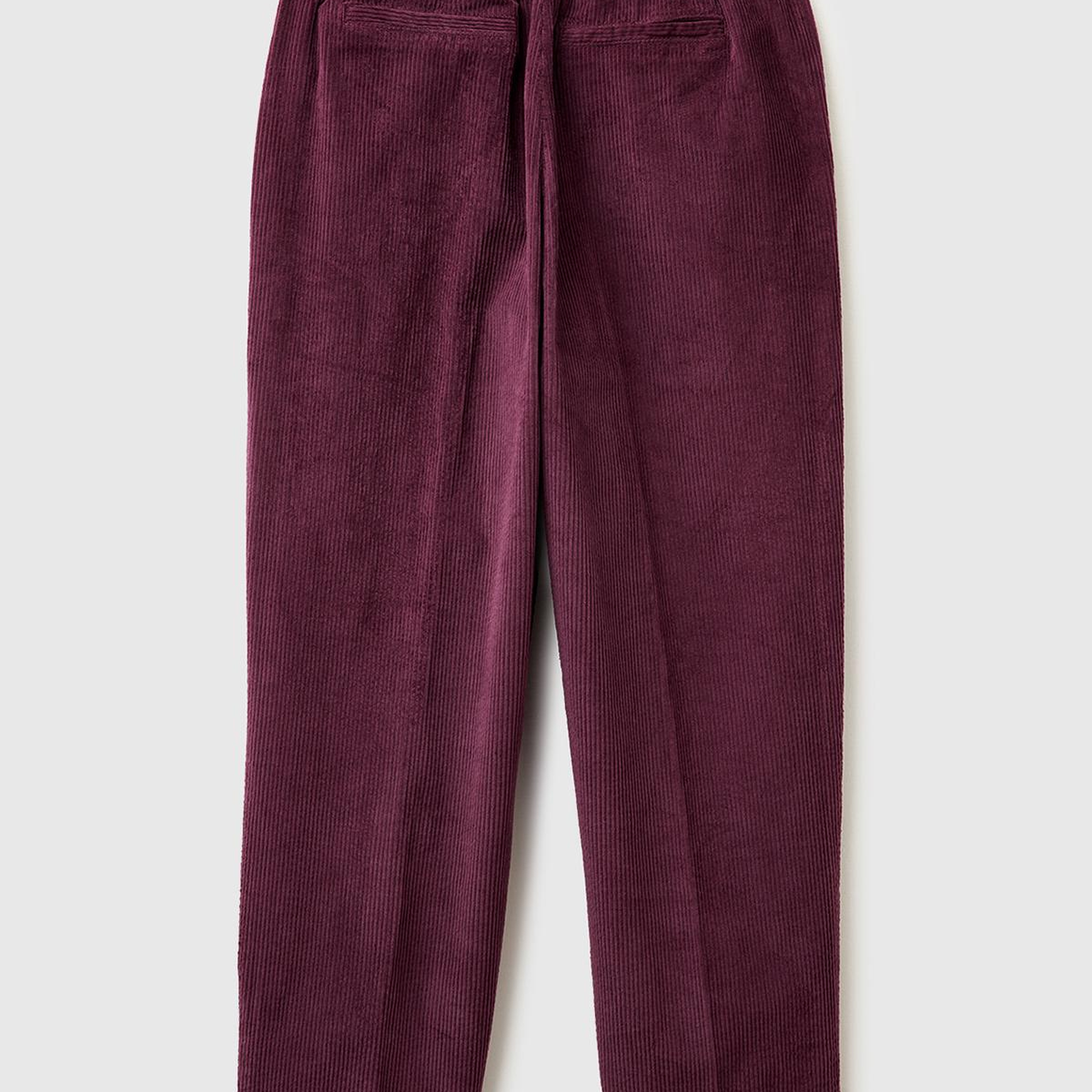 Kadın Mürdüm Beli Lastikli Kadife Pantolon