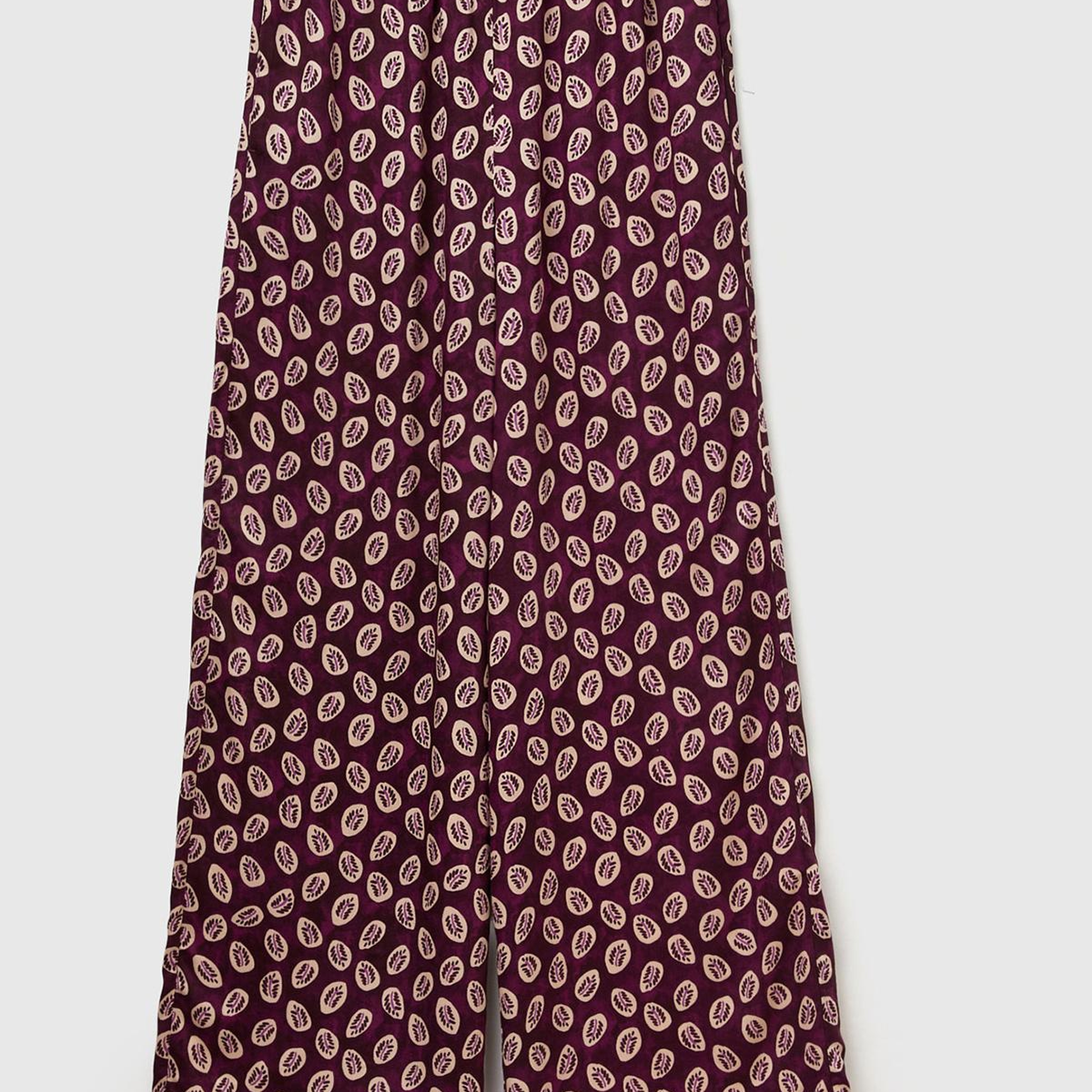 Kadın Pembe Mix %100 Viskon Rahat Kesim Beli Lastikli Cepli Pantolon