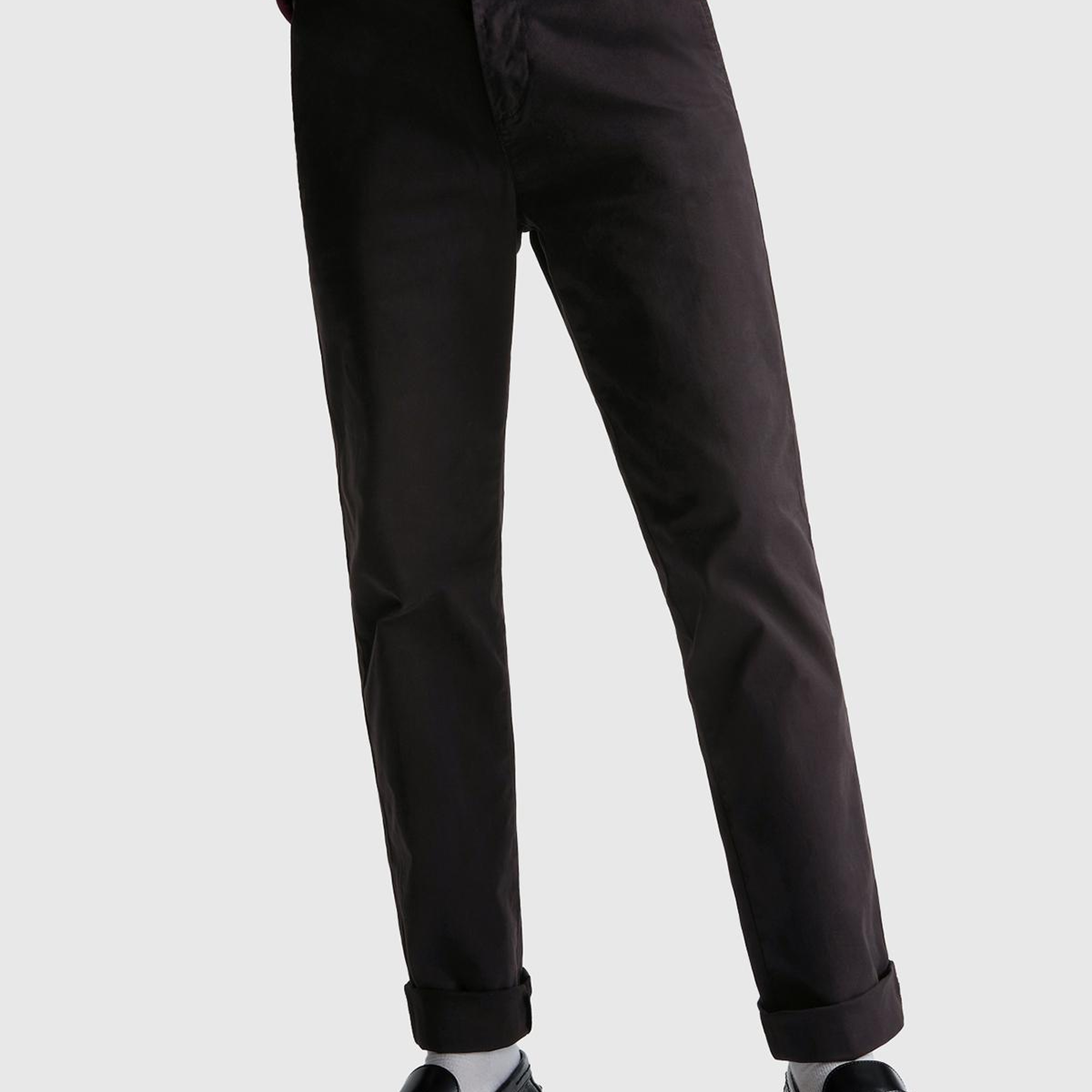 Erkek Siyah Slim Fit Chino Pantolon