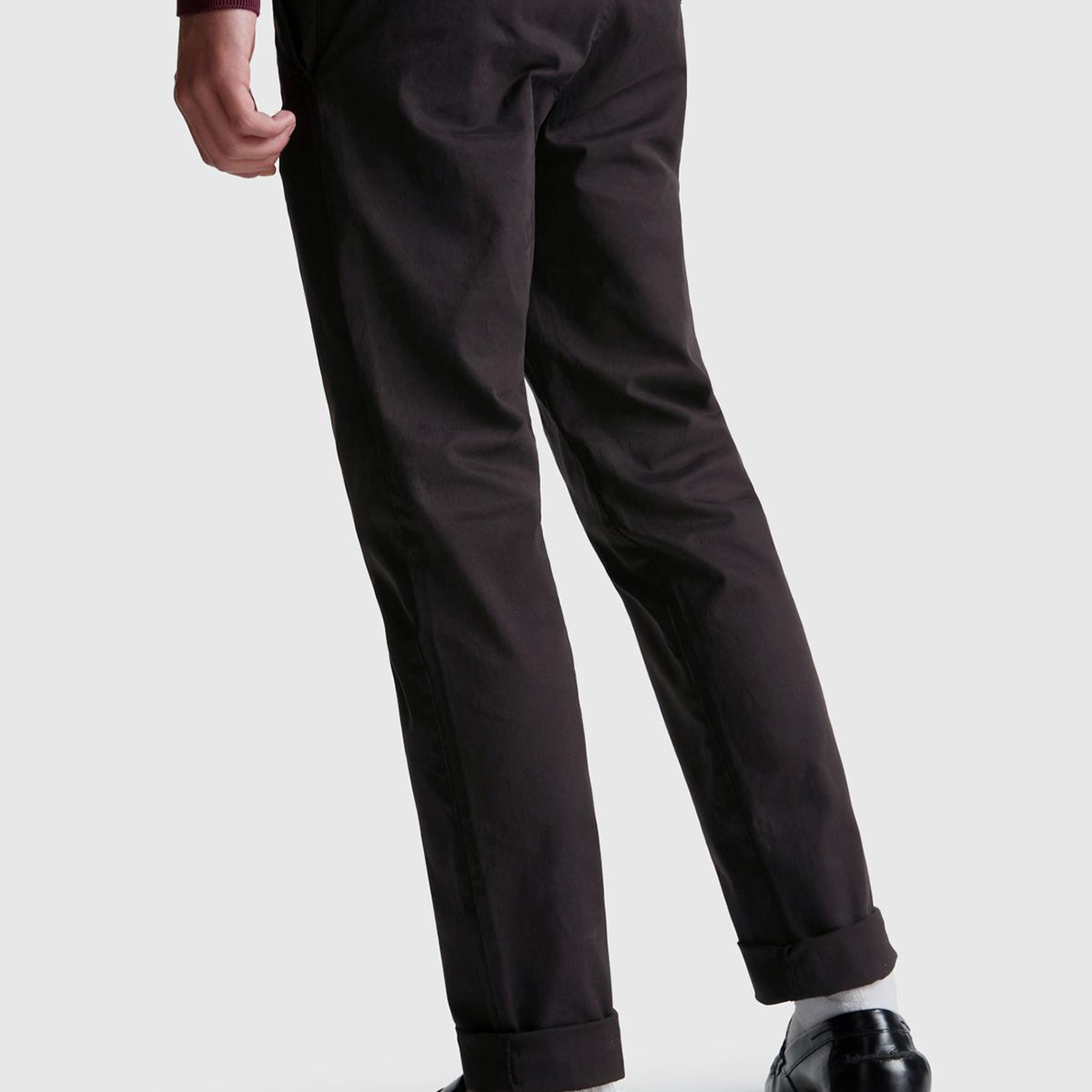 Erkek Siyah Slim Fit Chino Pantolon