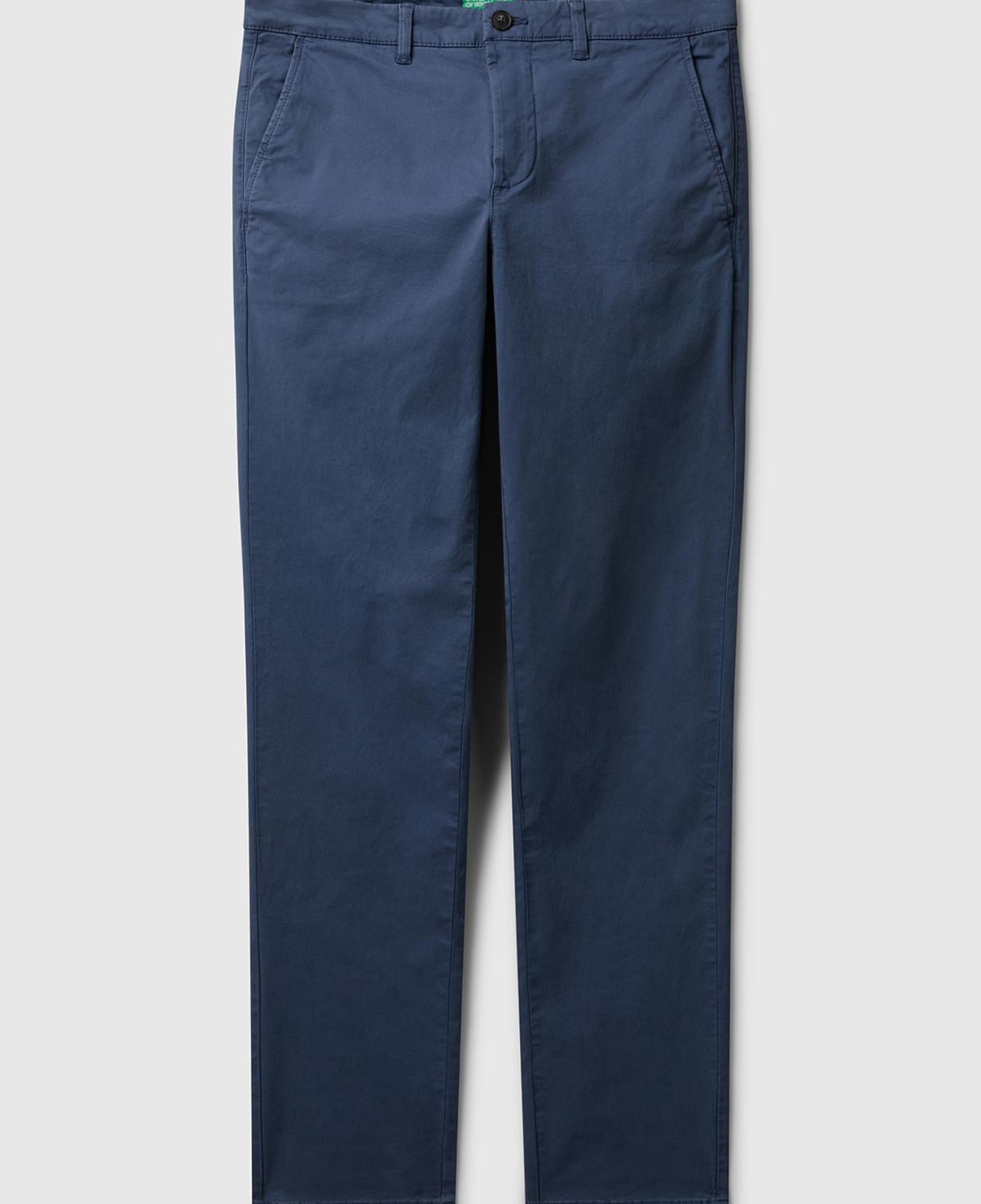 Erkek Havacı Mavi Slim Fit Chino Pantolon