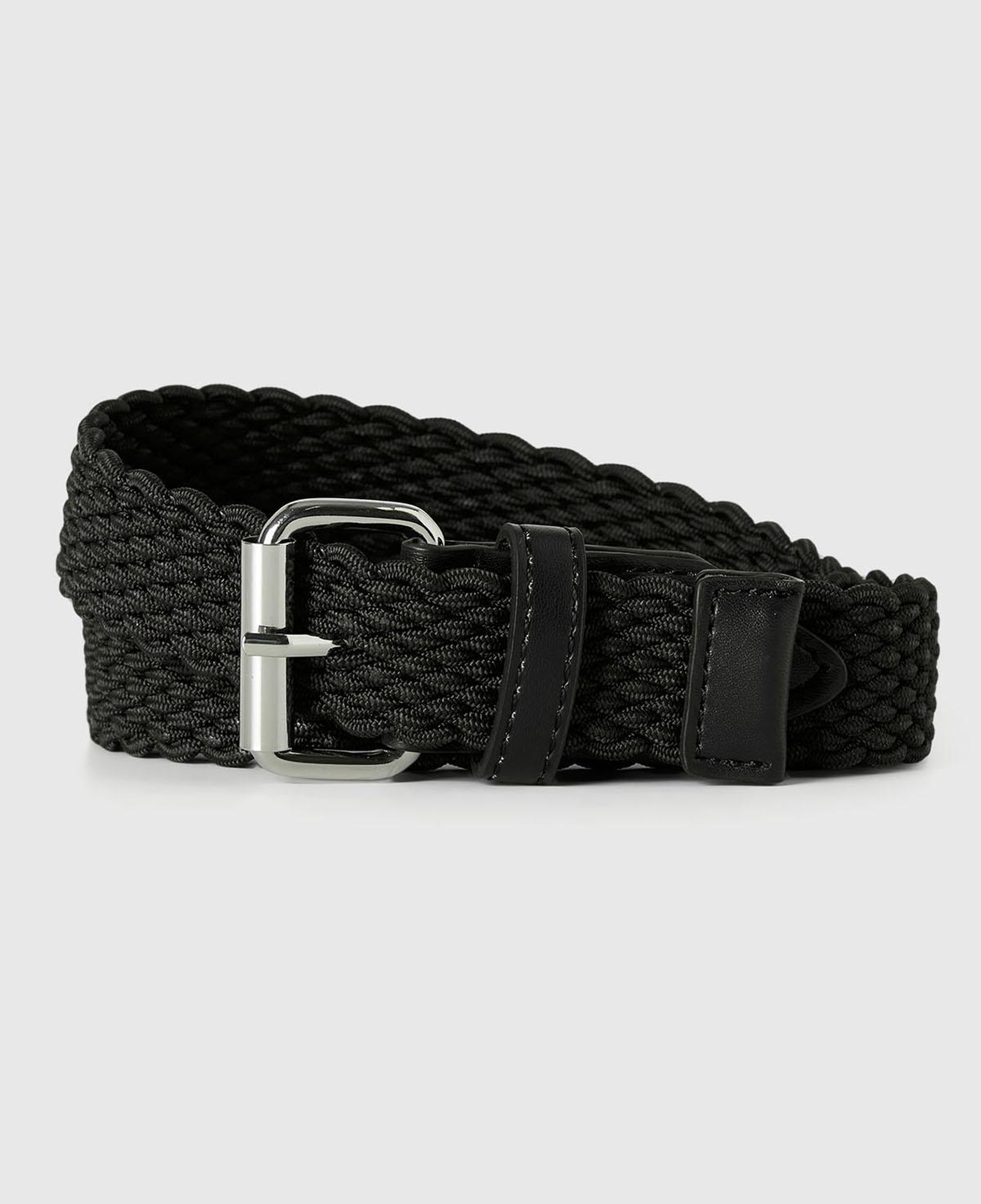 Erkek Siyah Örgü Kemer