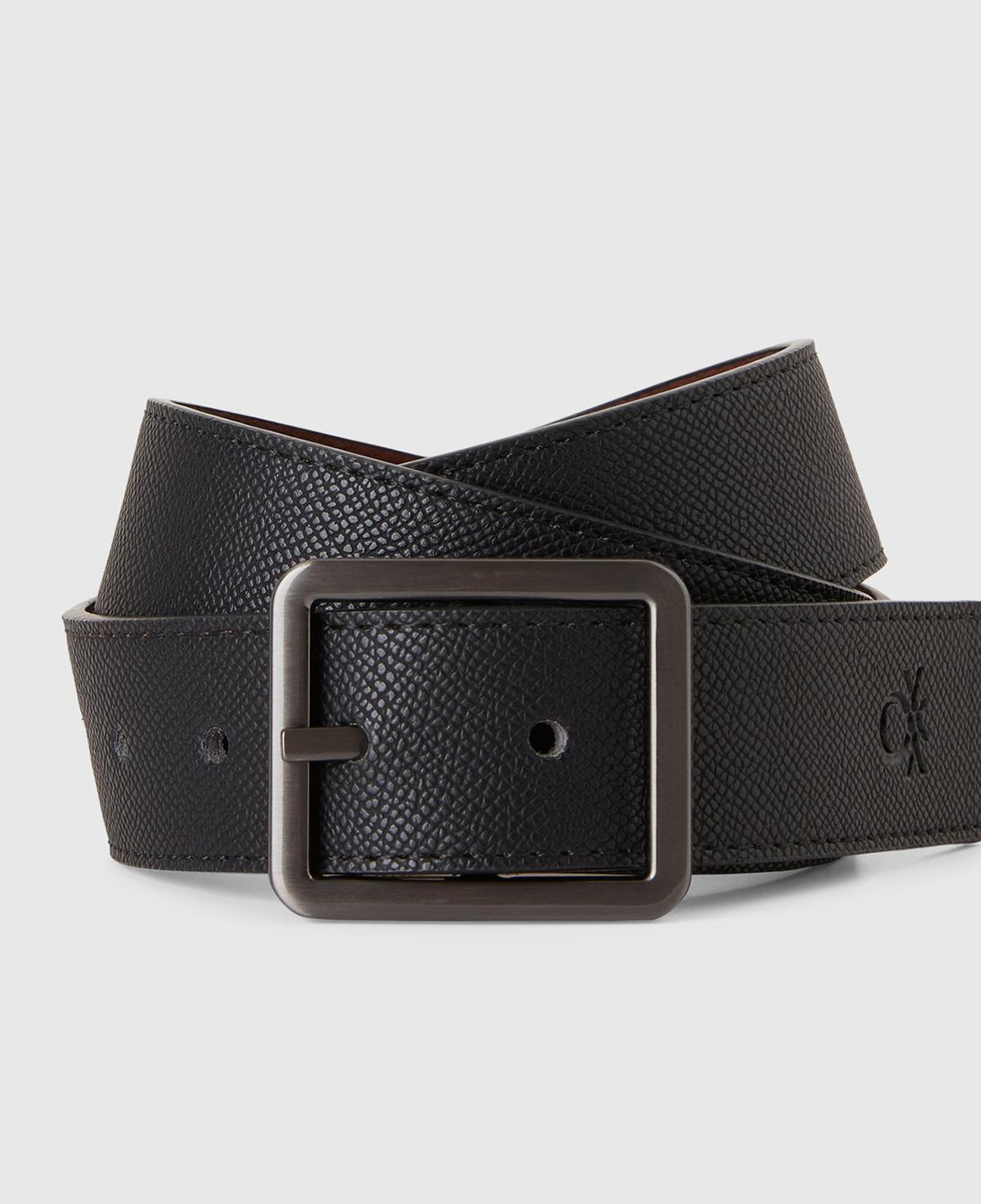 Erkek Siyah Çift Taraflı Kemer-BELT