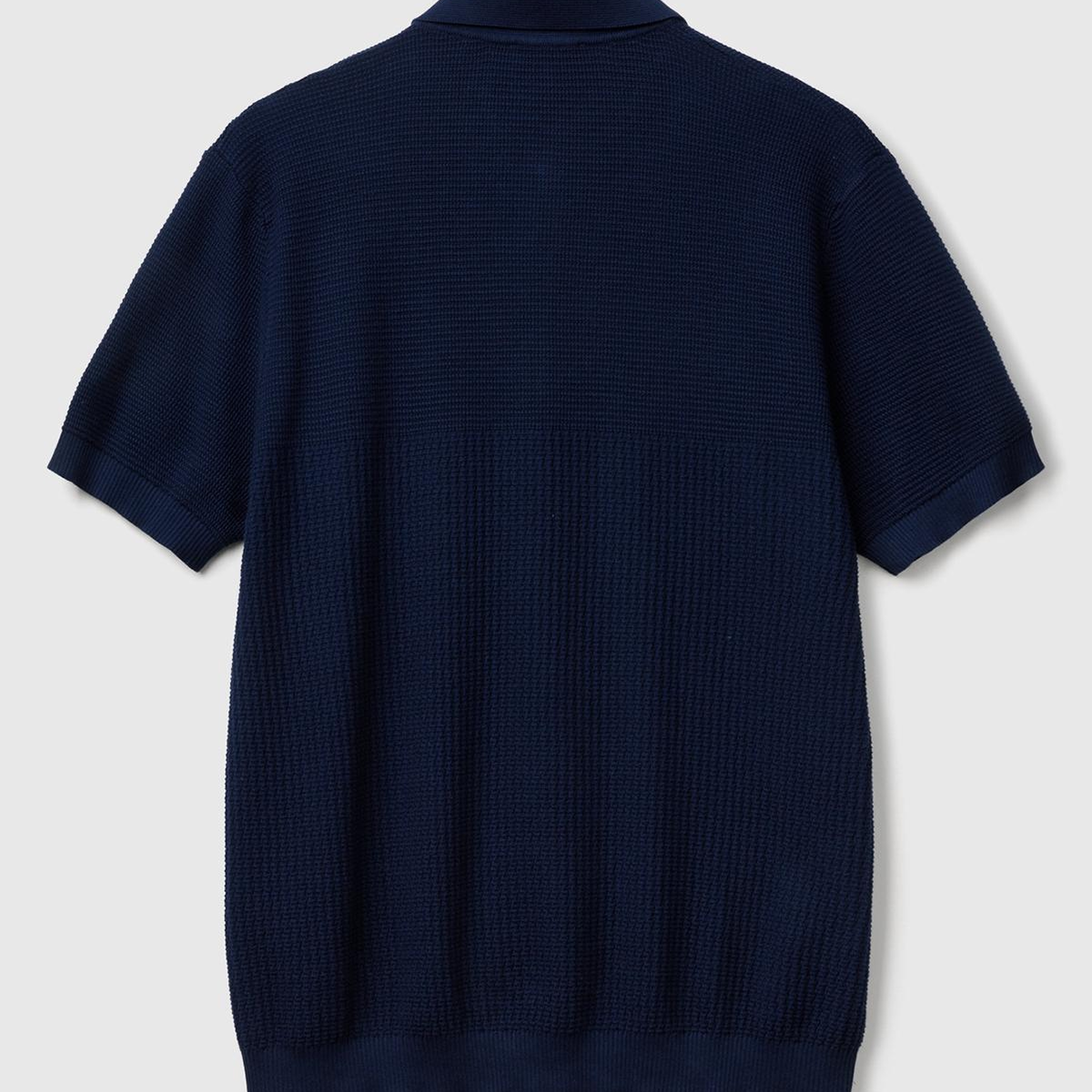 Erkek Lacivert %100 Koton Regular Fit Triko Polo T-Shirt