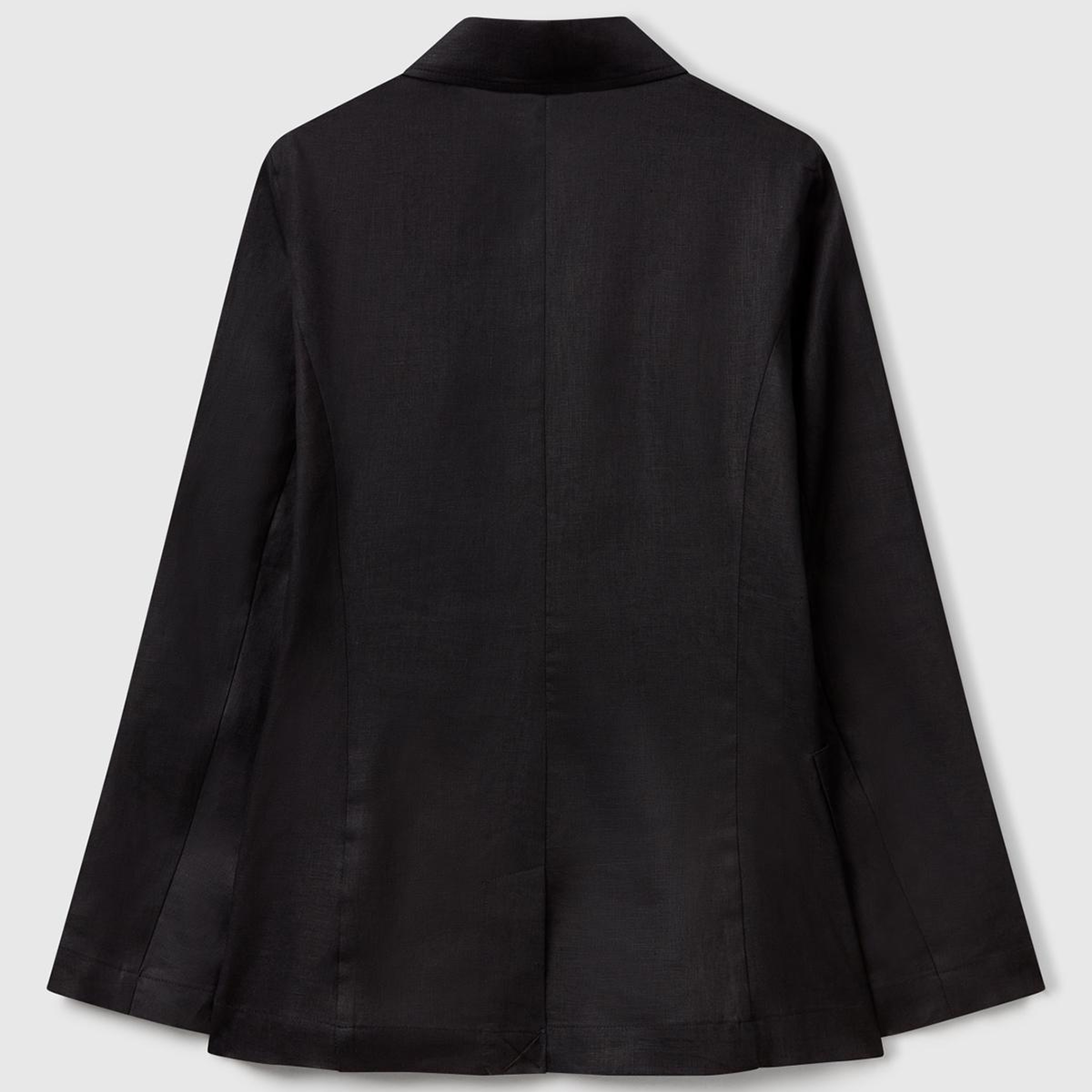 Kadın Siyah %100 Keten Ceket