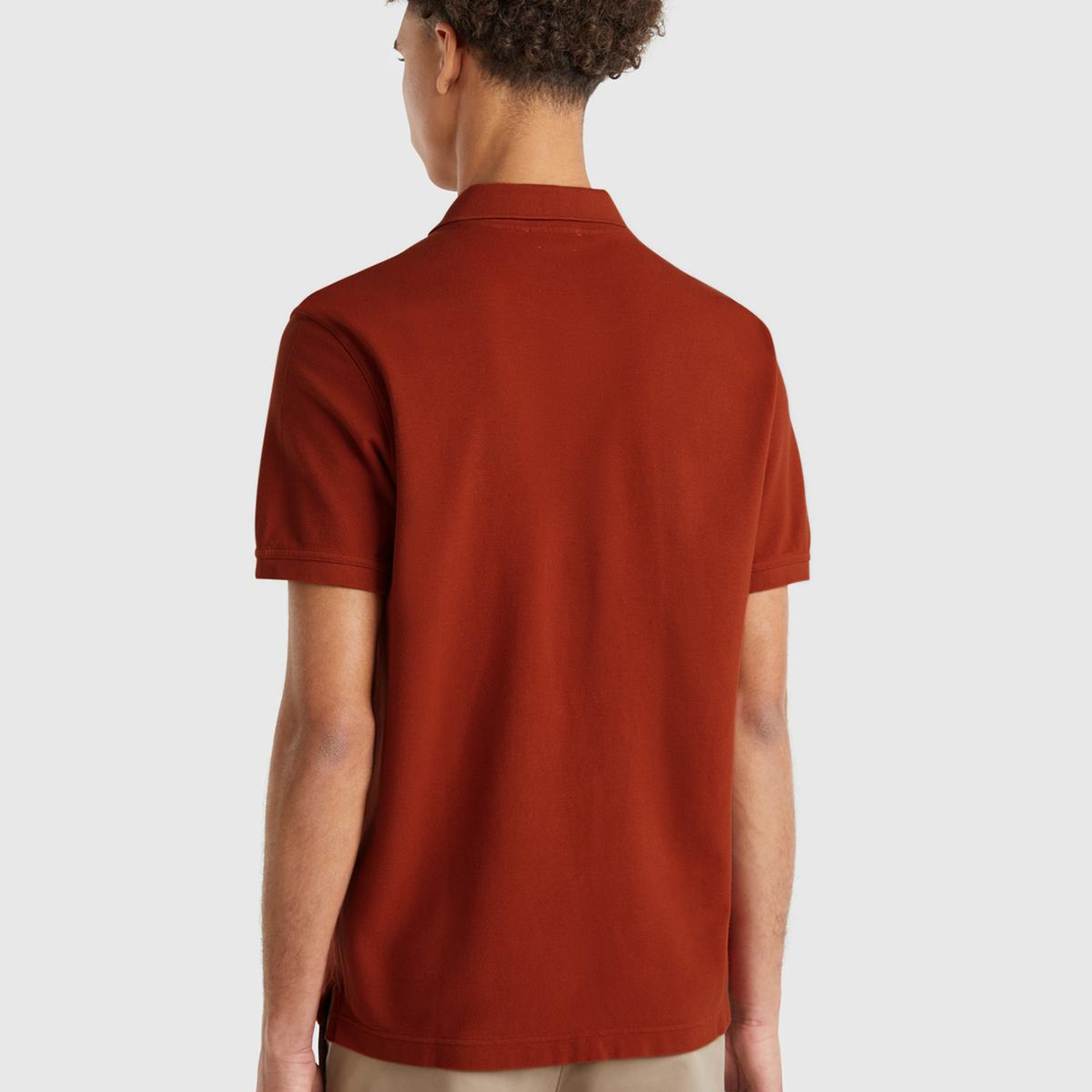 Erkek Koyu Kırmızı Regular Fit Kısa Kollu Polo T-Shirt