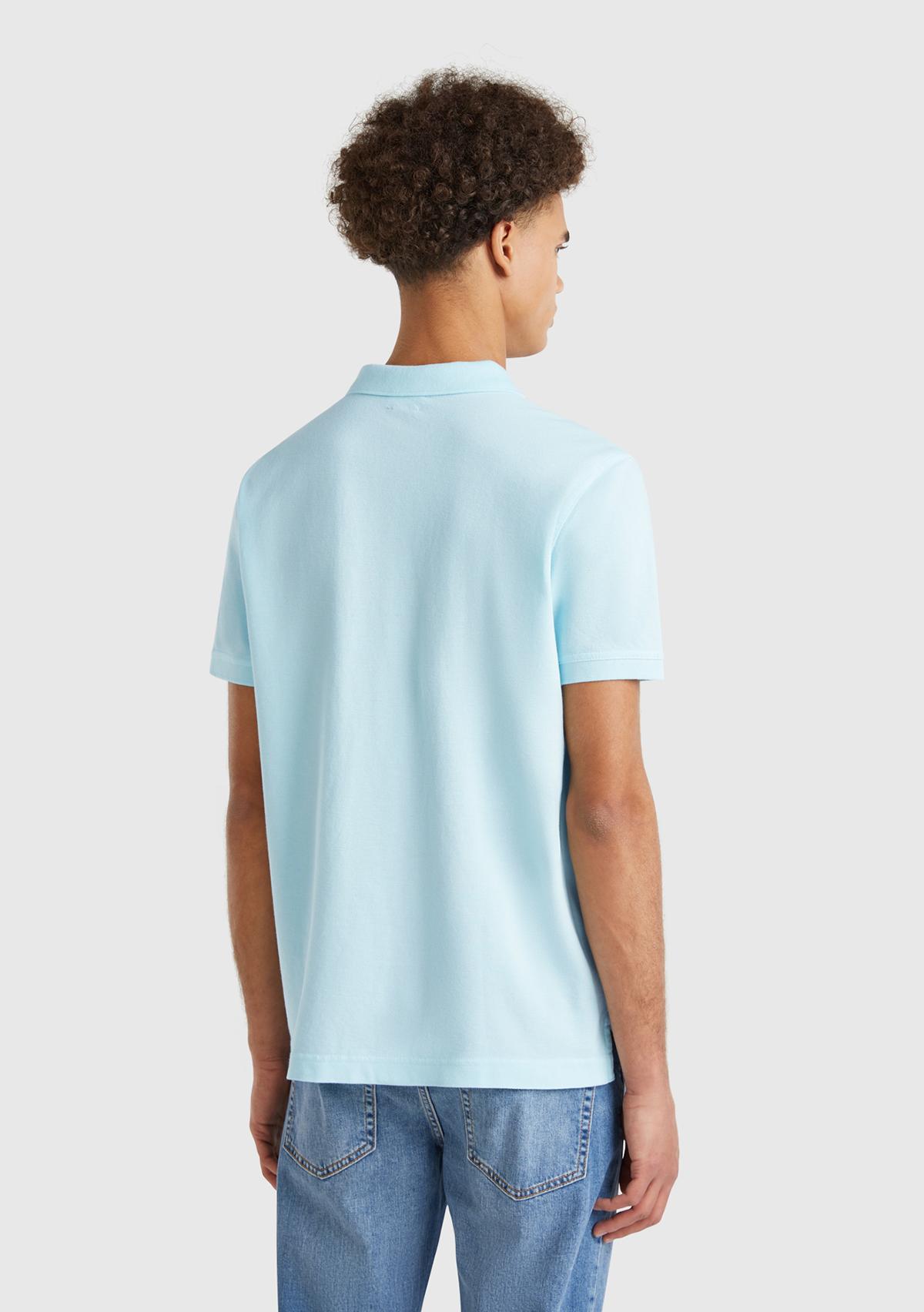 Erkek Turkuaz Regular Fit Kısa Kollu Polo T-Shirt