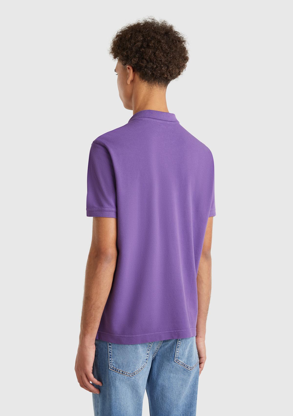 Erkek Lavanta Moru Regular Fit Kısa Kollu Polo T-Shirt