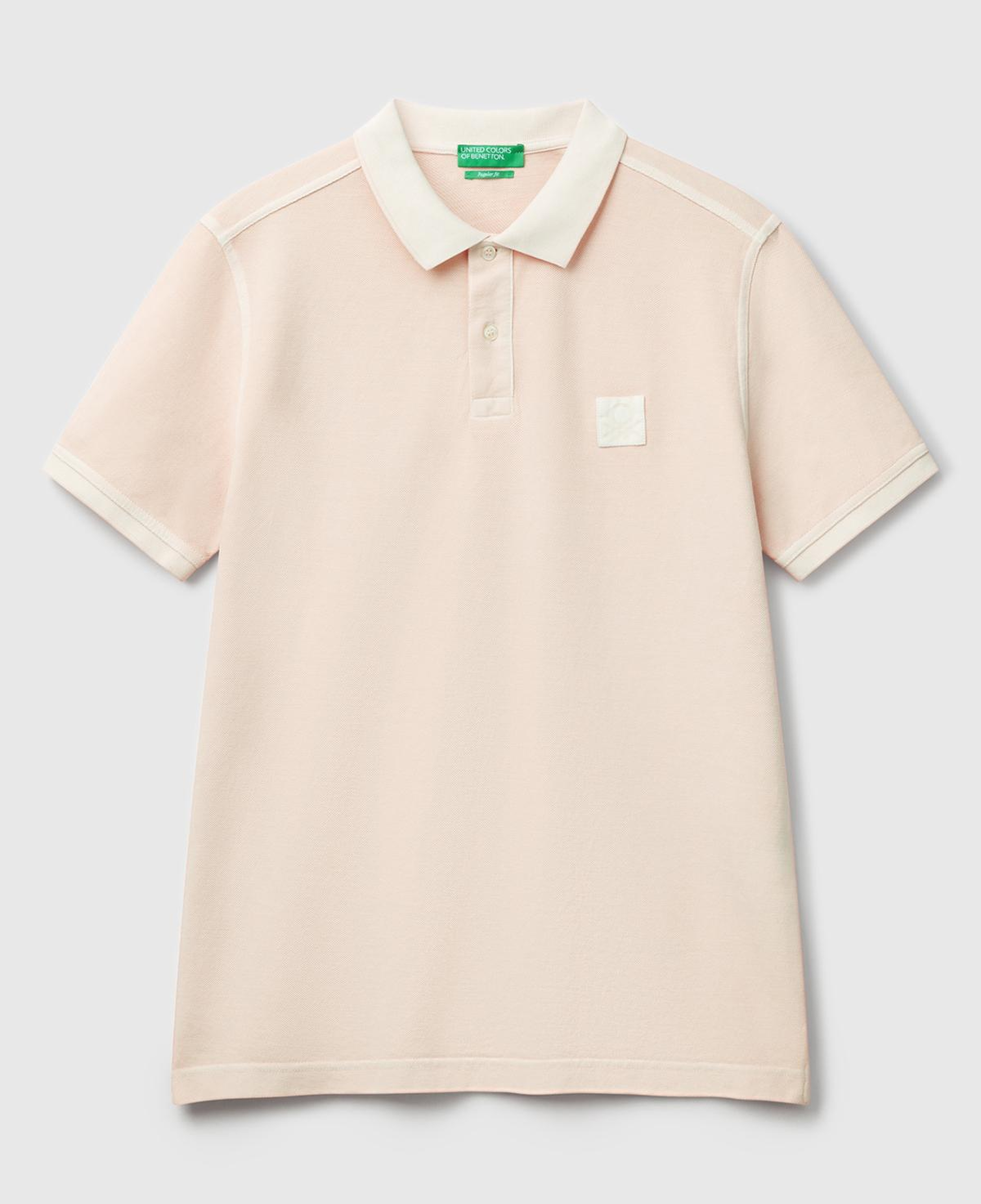 Erkek Pembe %100 Organik Koton Regular Fit Polo T-Shirt