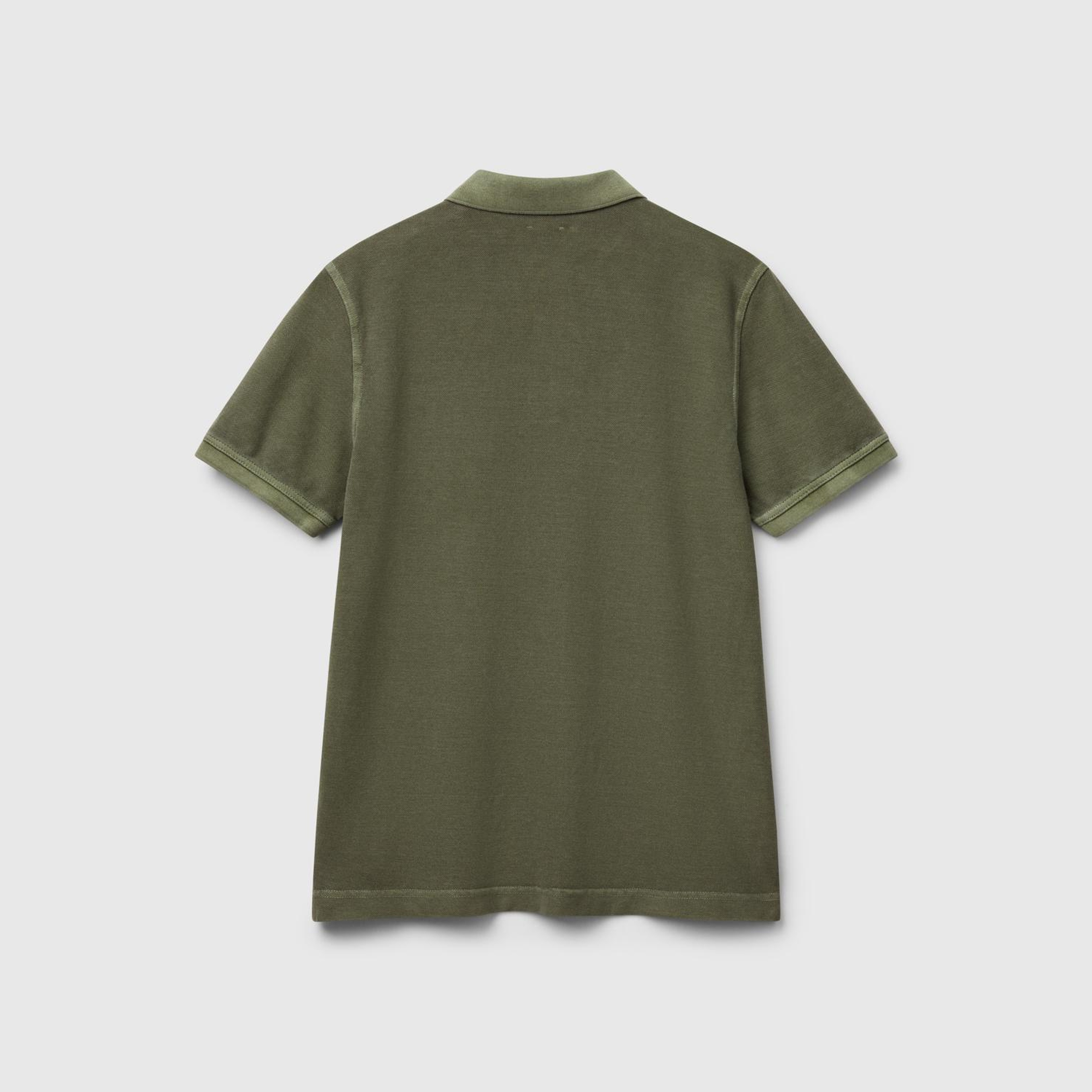 Erkek Haki %100 Organik Koton Regular Fit Polo T-Shirt