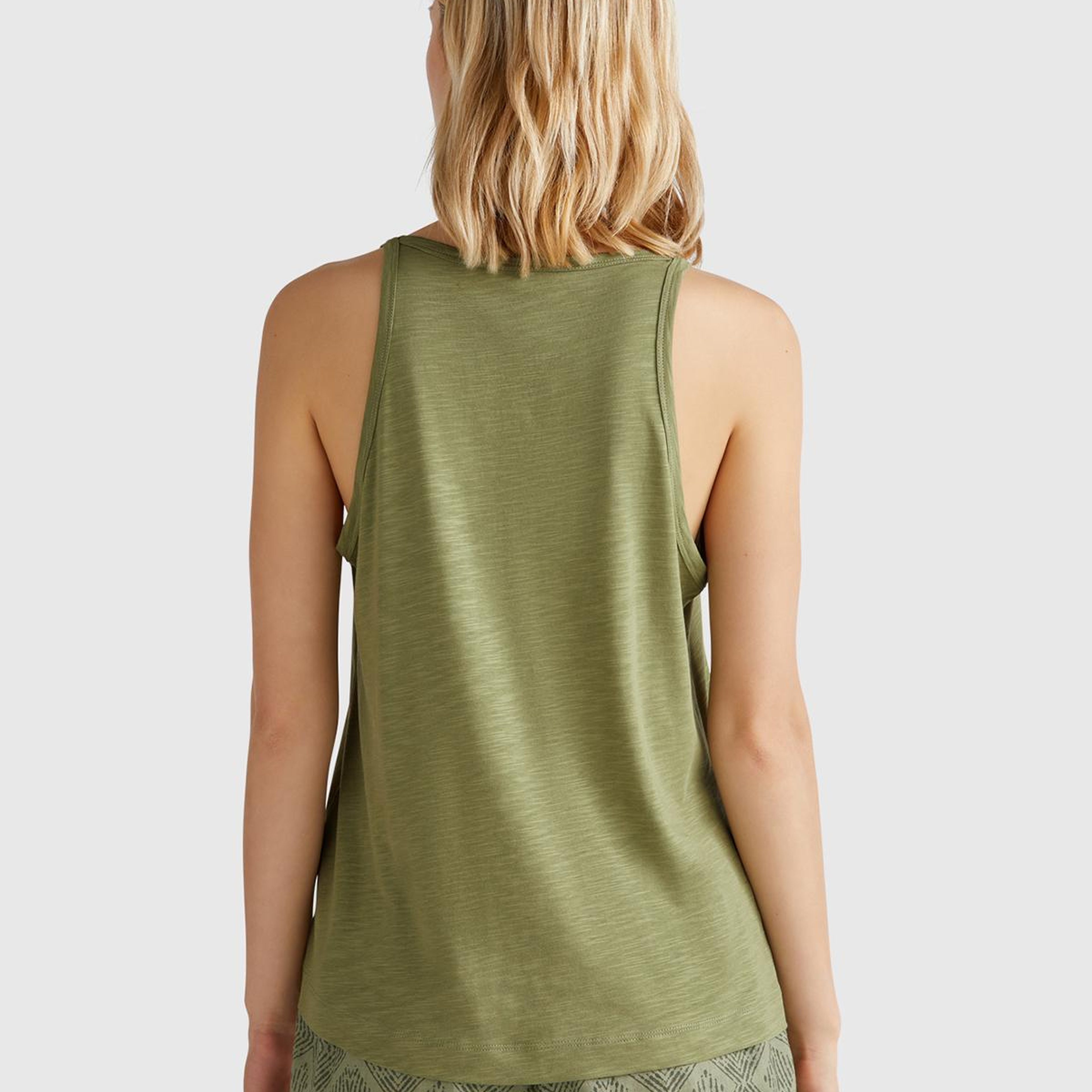 Kadın Adaçayı yeşili Modal Karışımlı Slub Atlet