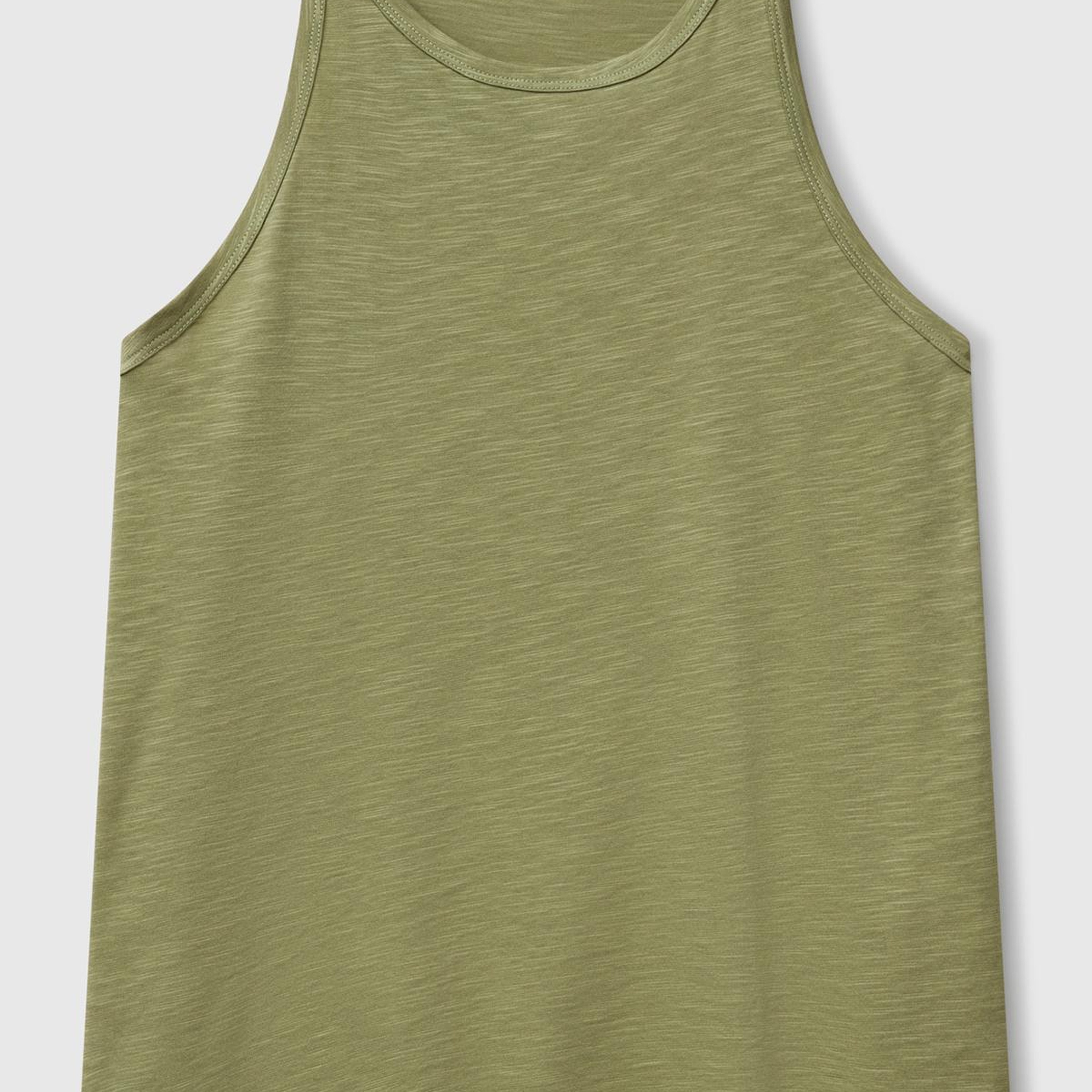 Kadın Adaçayı yeşili Modal Karışımlı Slub Atlet