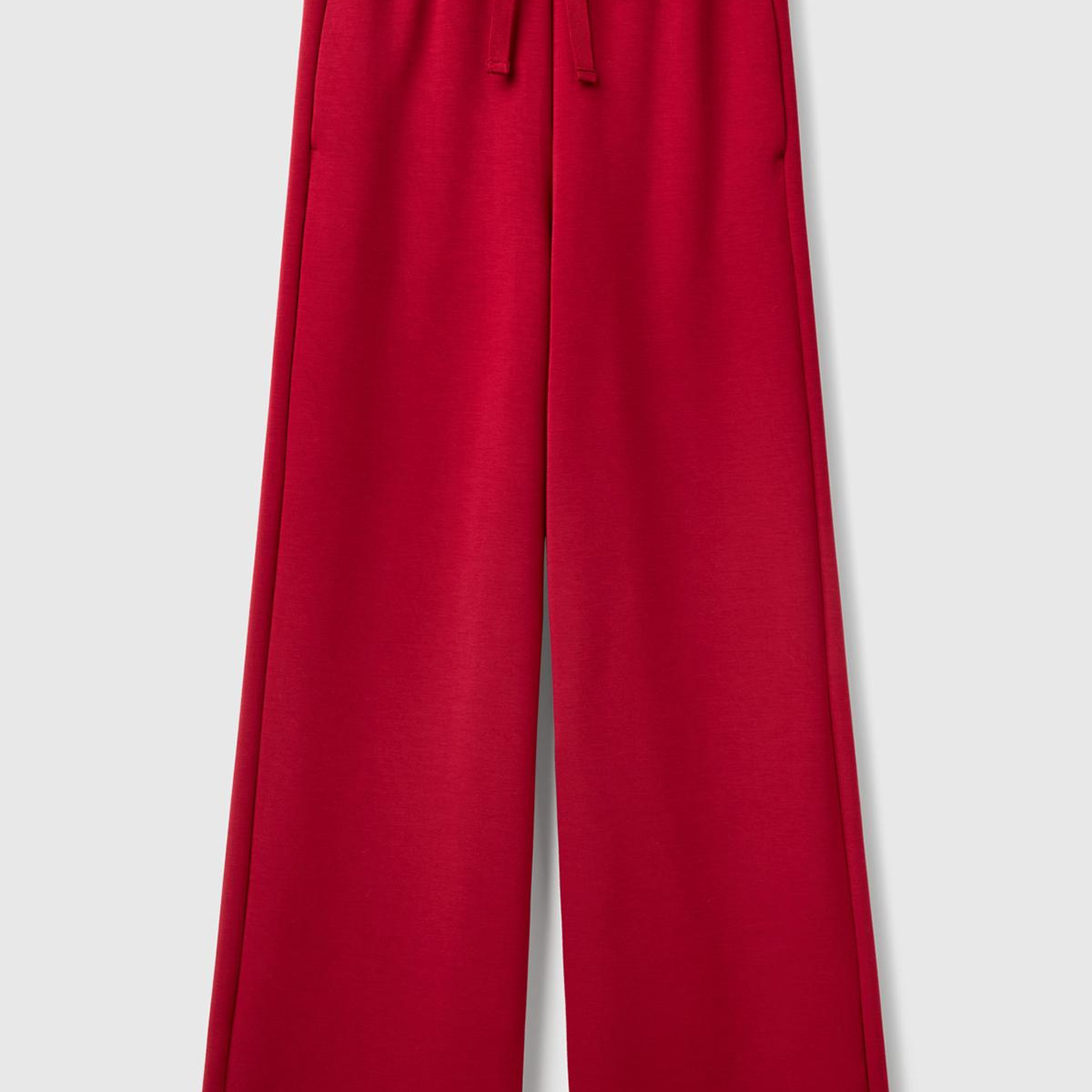 Kadın Bordo Modal Karışımlı Bol Paça Eşofman Altı