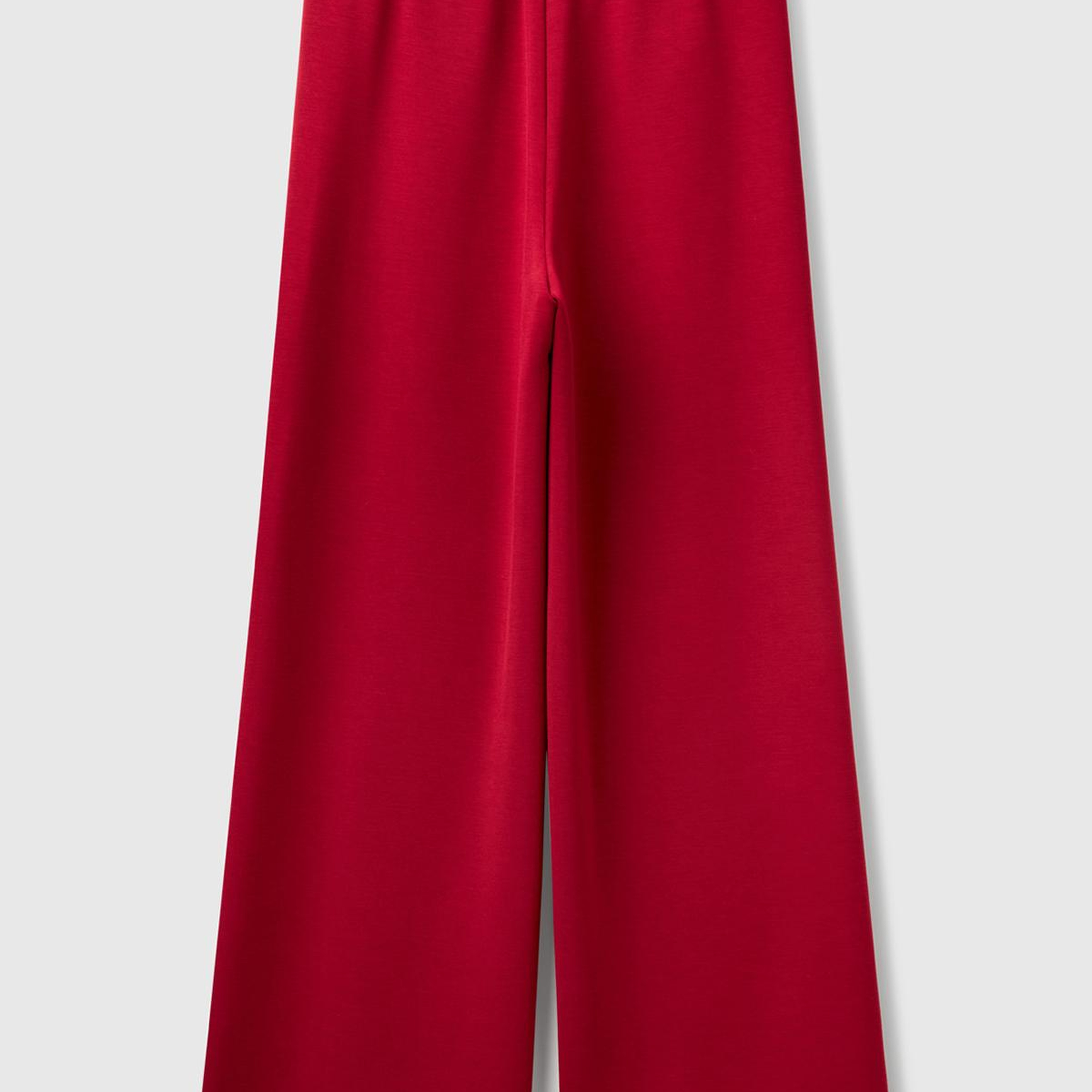 Kadın Bordo Modal Karışımlı Bol Paça Eşofman Altı