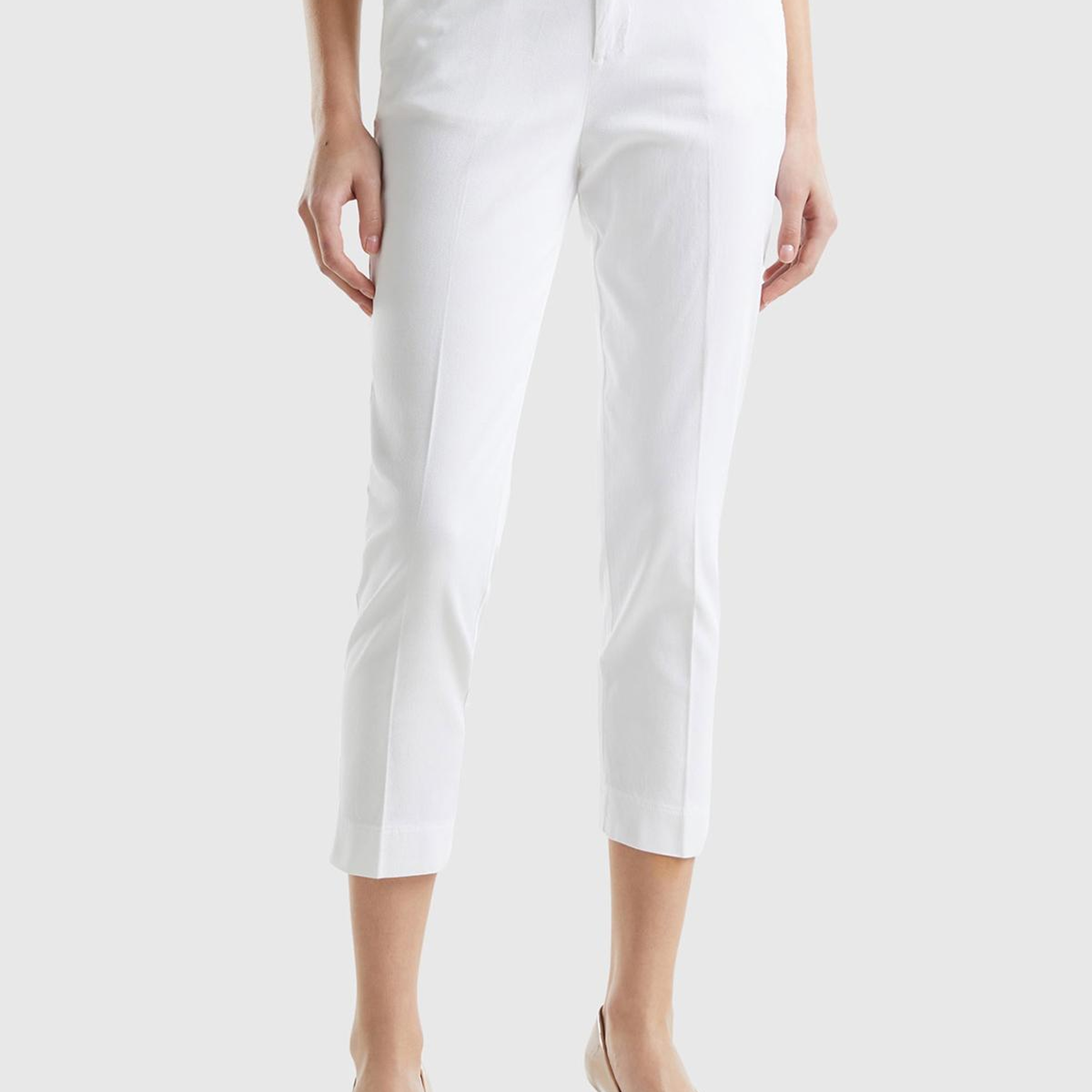 Kadın Beyaz Mevsimlik Chino