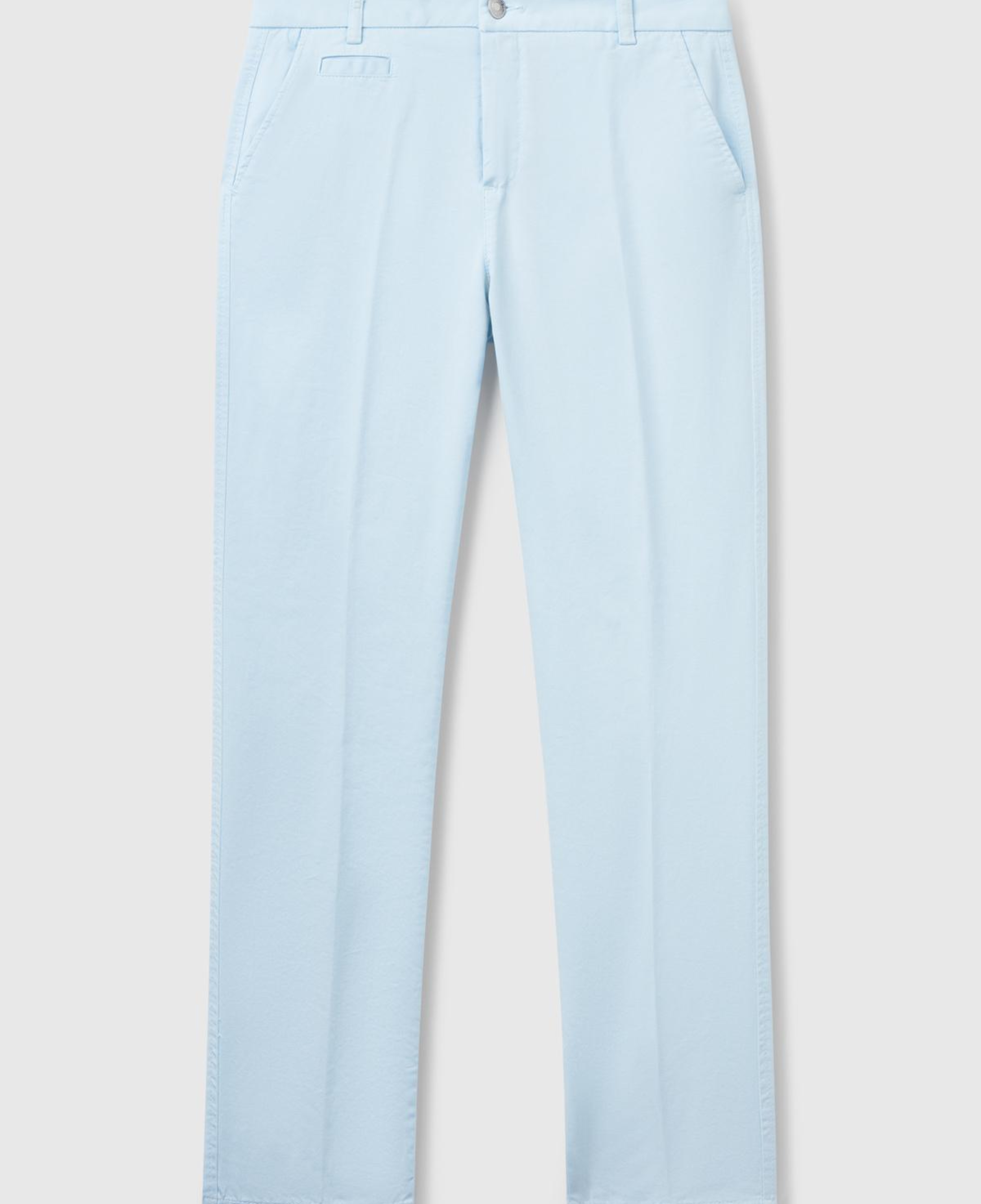 Kadın Açık Mavi Elastanlı Basic Chino Pantolon