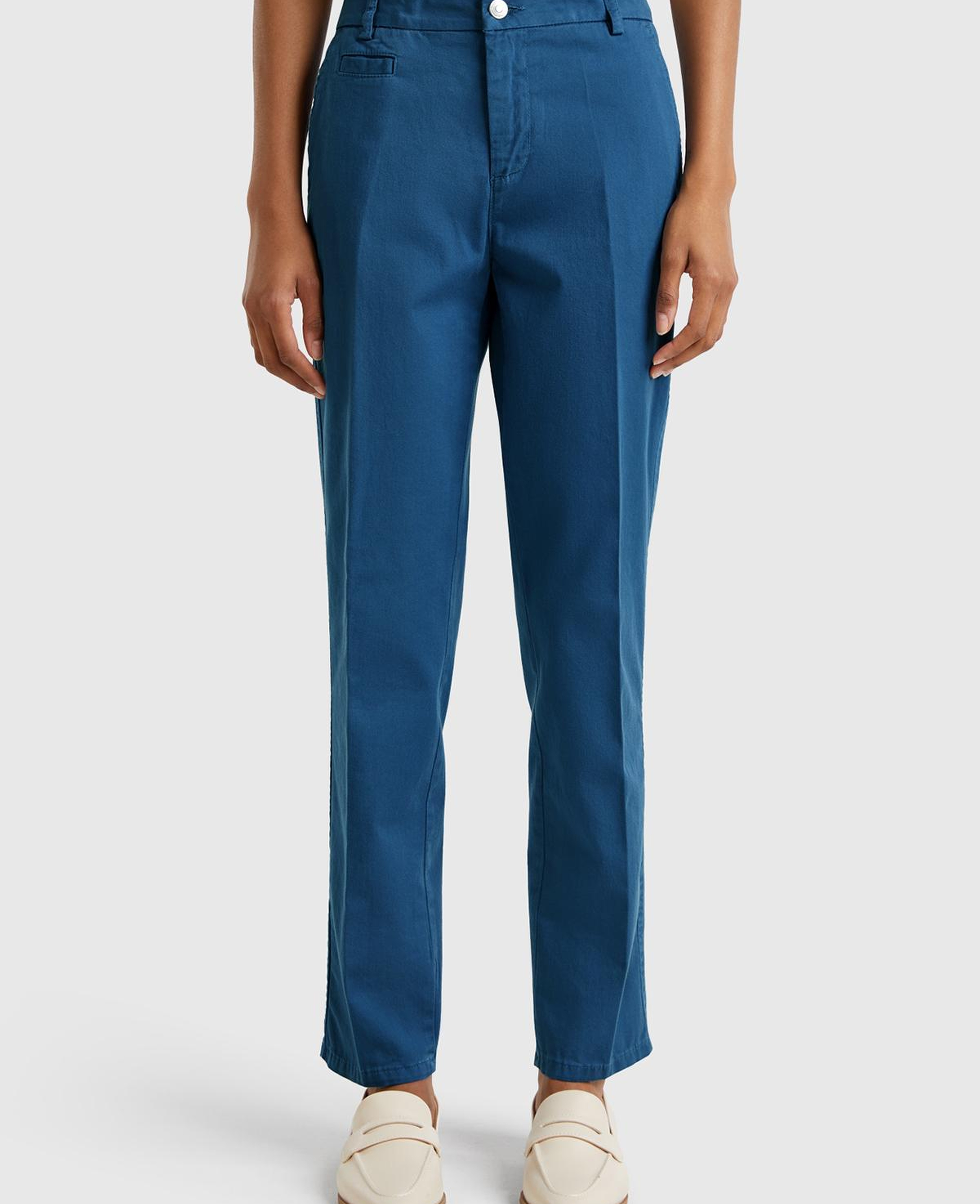 Kadın Denim Elastanlı Basic Chino Pantolon