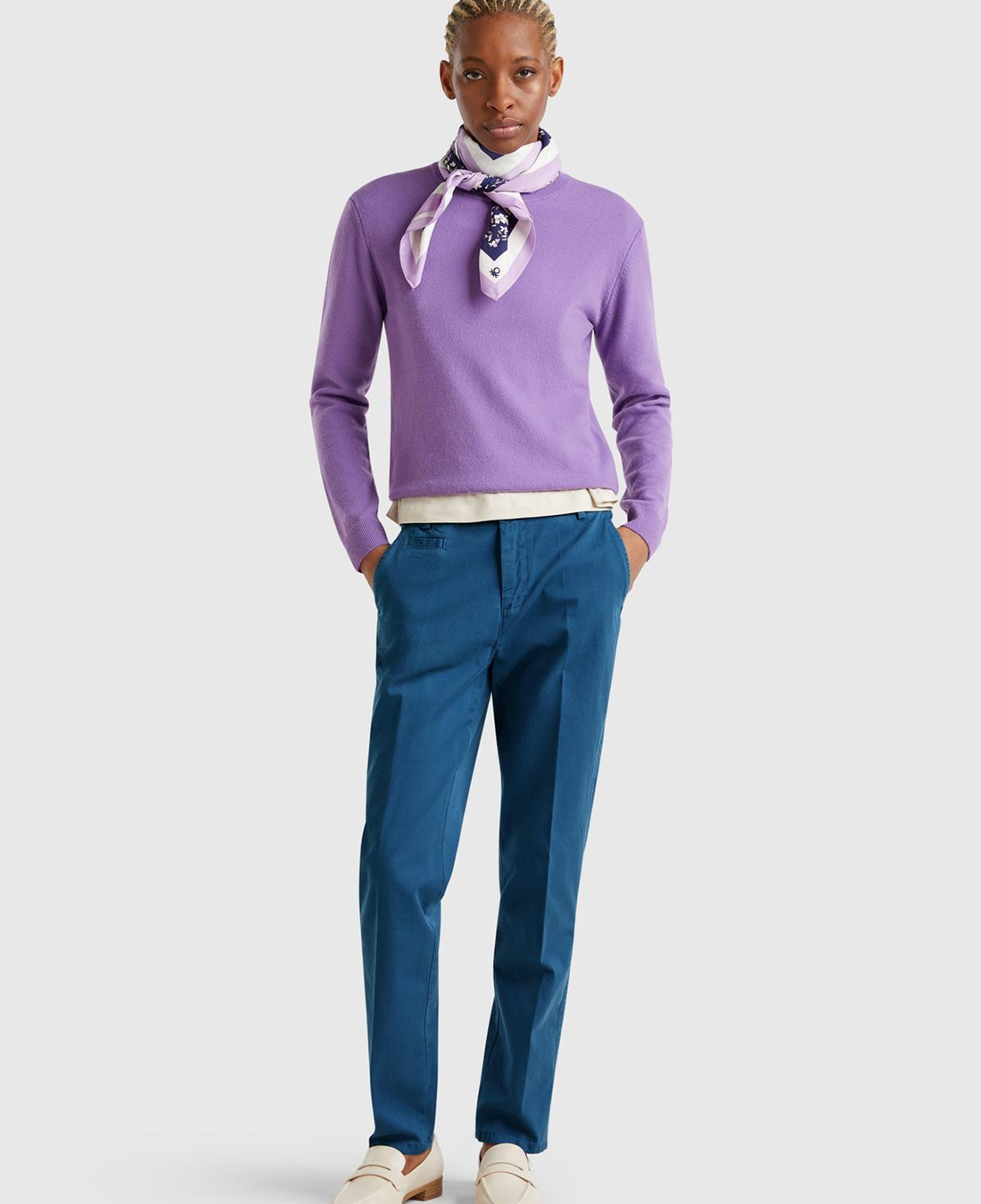 Kadın Denim Elastanlı Basic Chino Pantolon