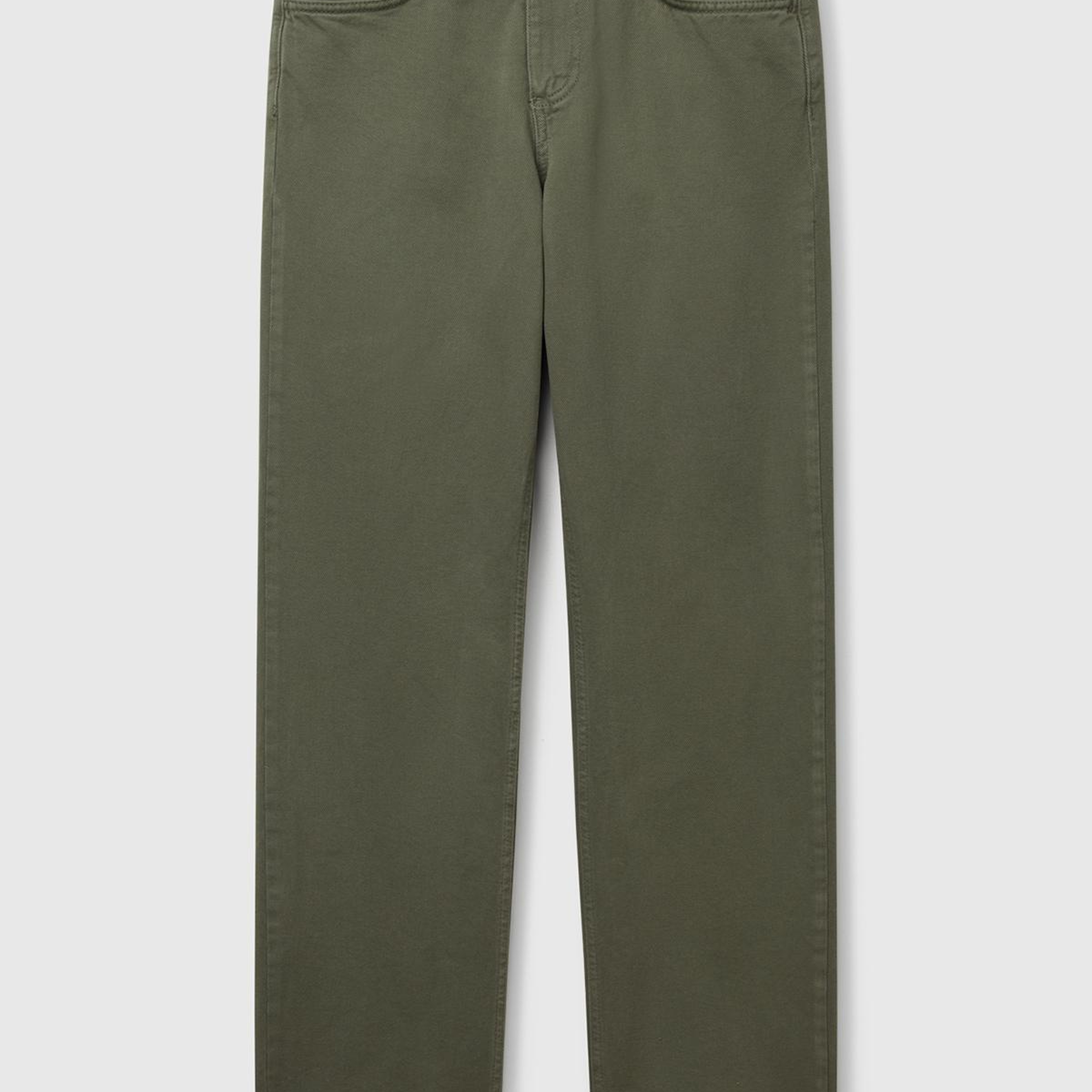 Kadın Soluk Yeşil %100 Pamuk Normal Bel Regular Fit Denim Pantolon