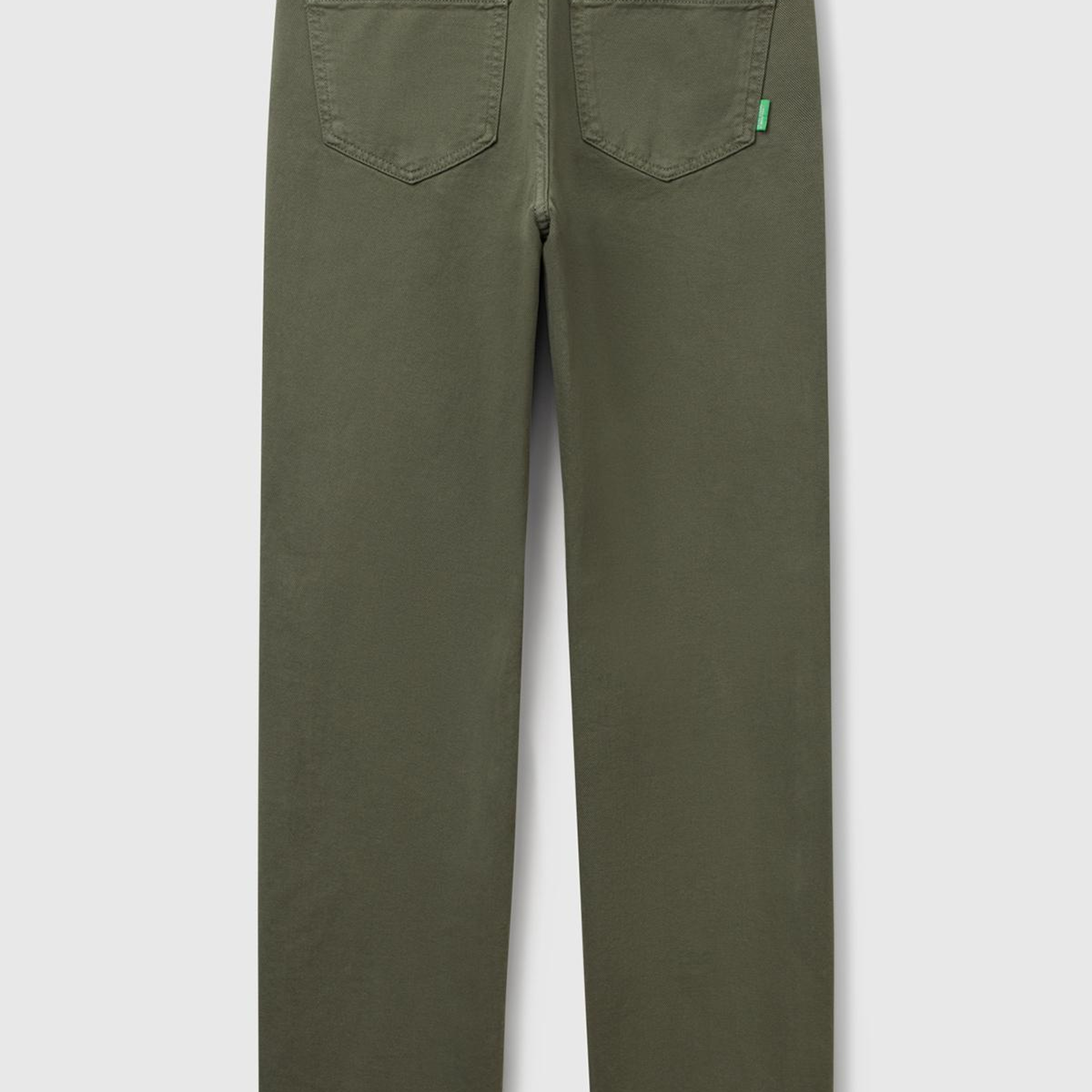 Kadın Soluk Yeşil %100 Pamuk Normal Bel Regular Fit Denim Pantolon