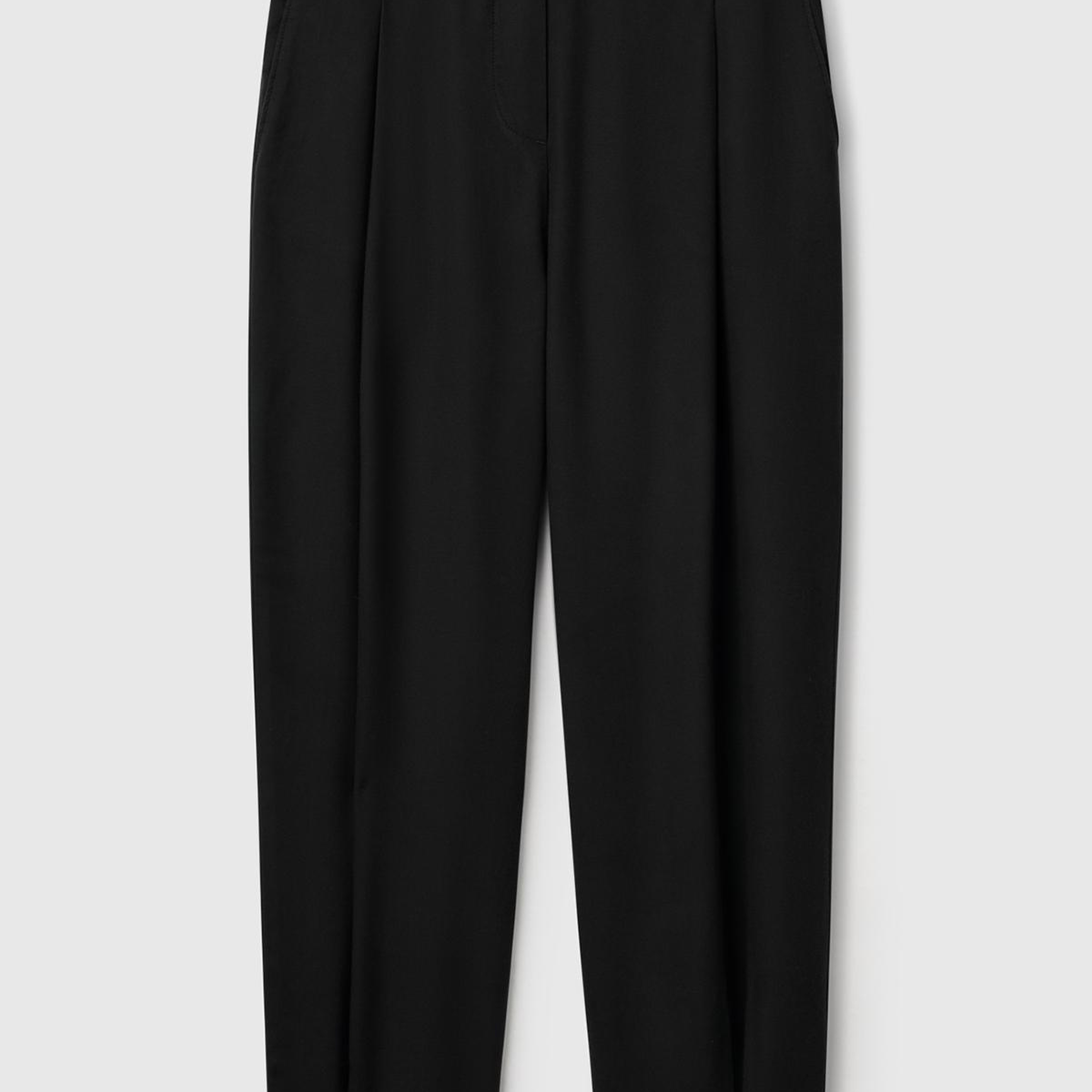 Kadın Siyah %100 Liyosel Beli Lastikli Balon Fit Pantolon