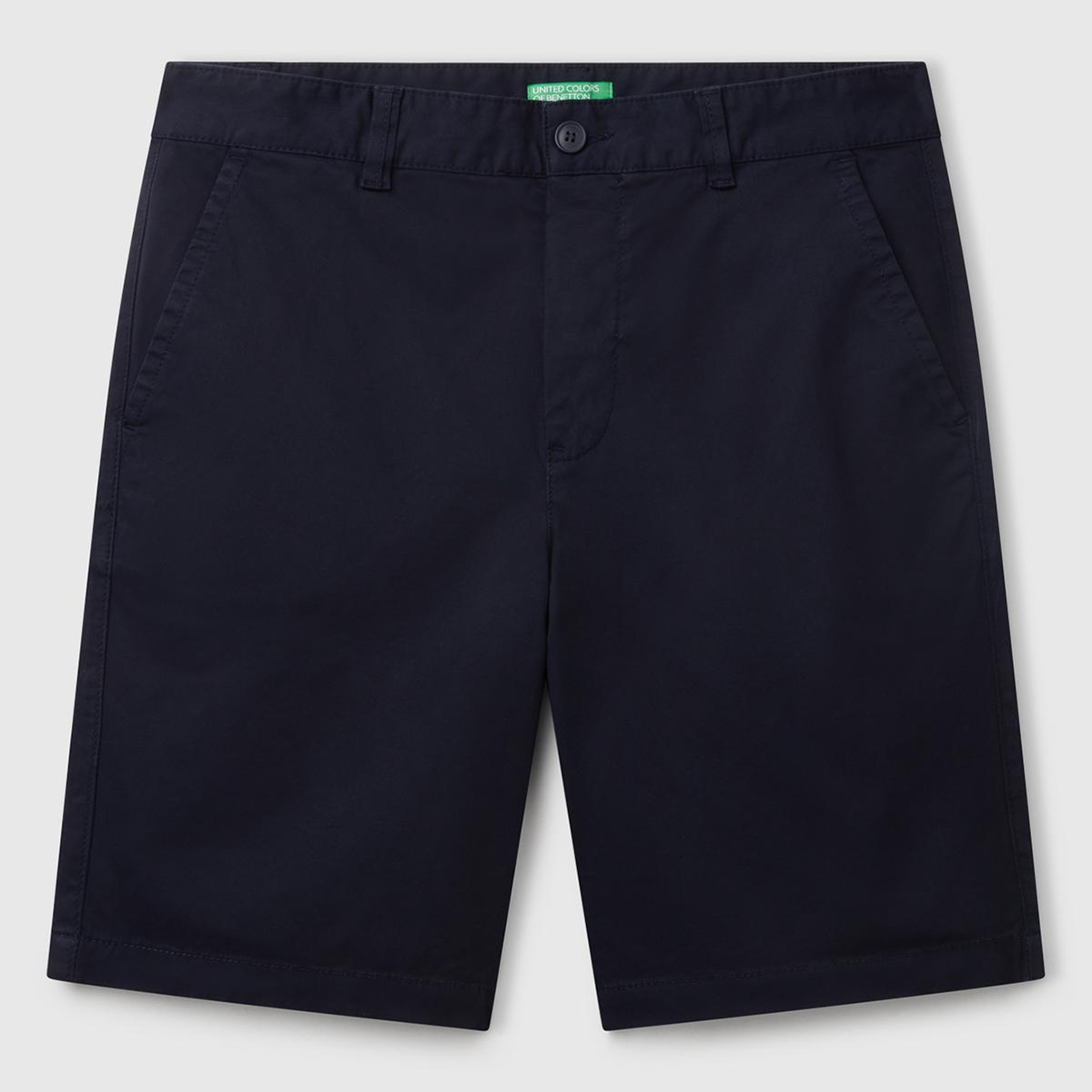 Erkek Lacivert Chino Bermuda