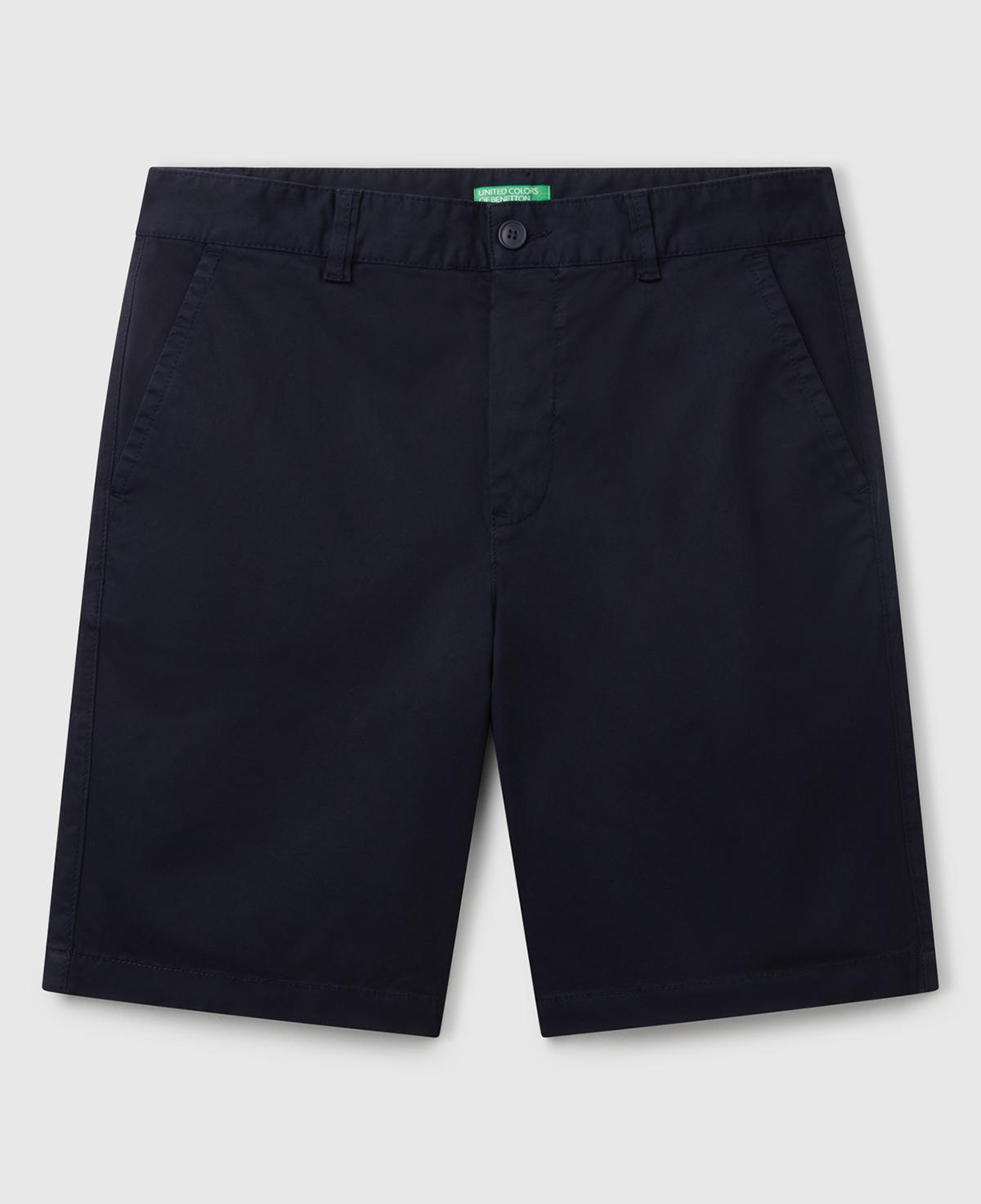 Erkek Lacivert Chino Bermuda