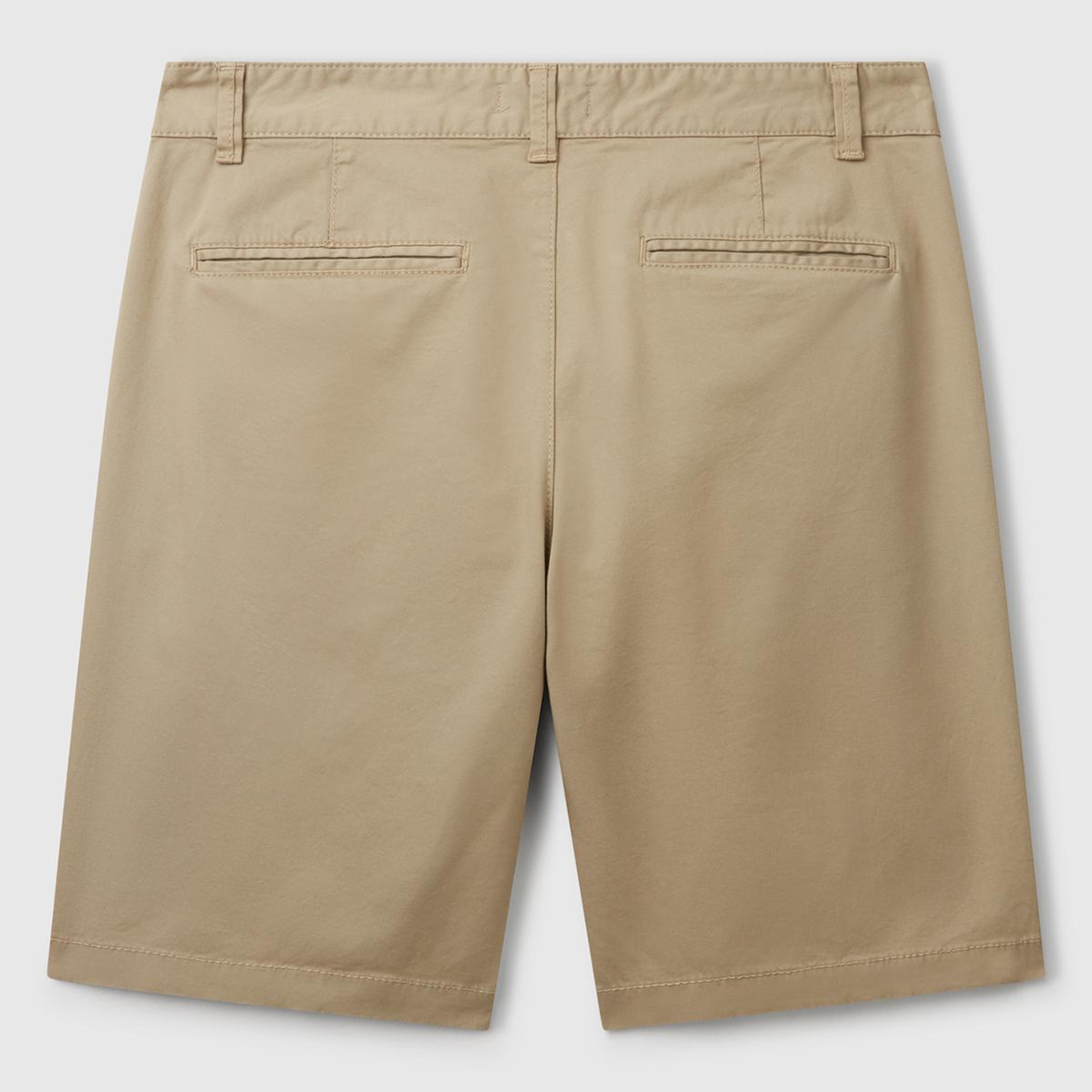 Erkek Haki Chino Bermuda