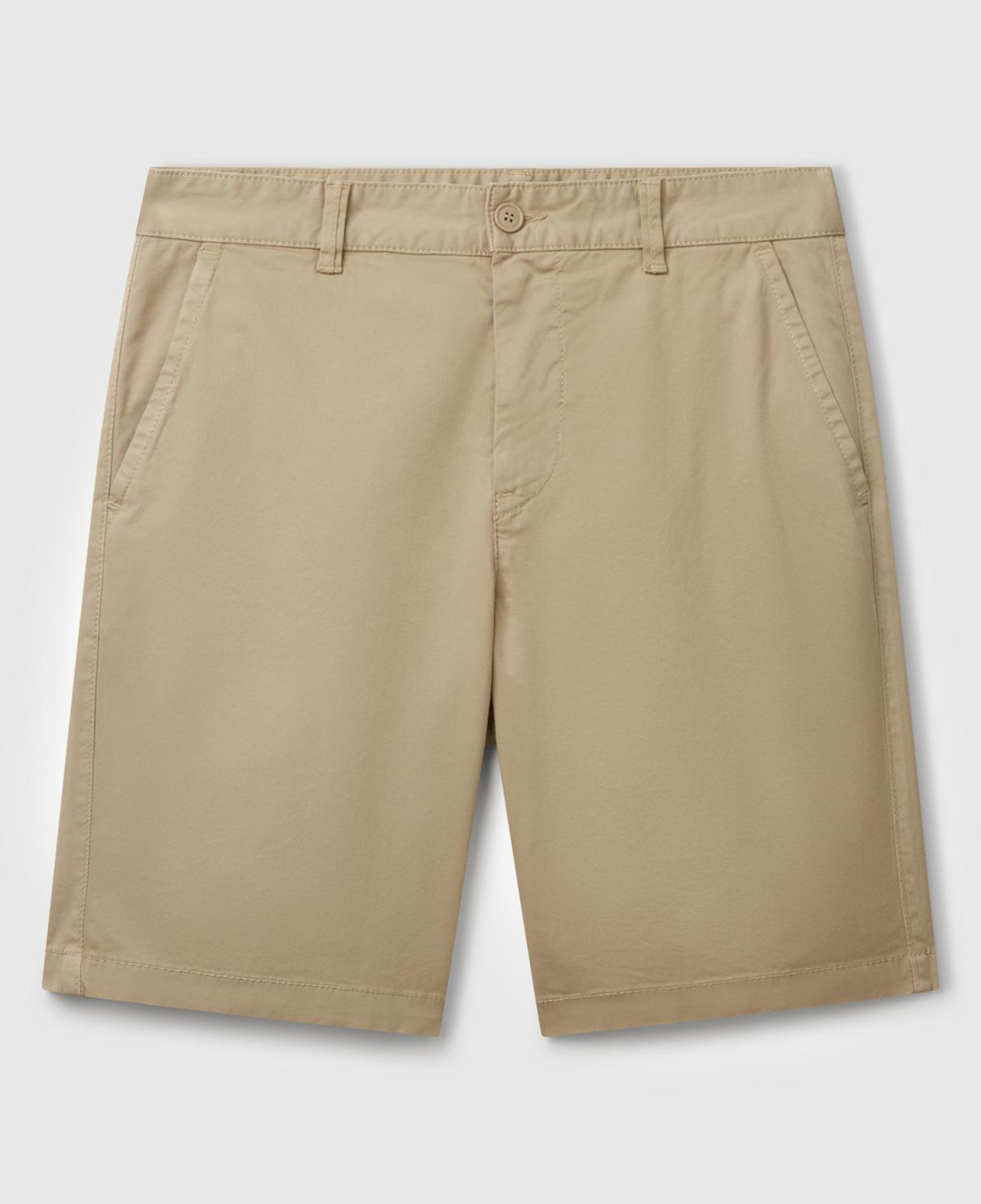 Erkek Haki Chino Bermuda