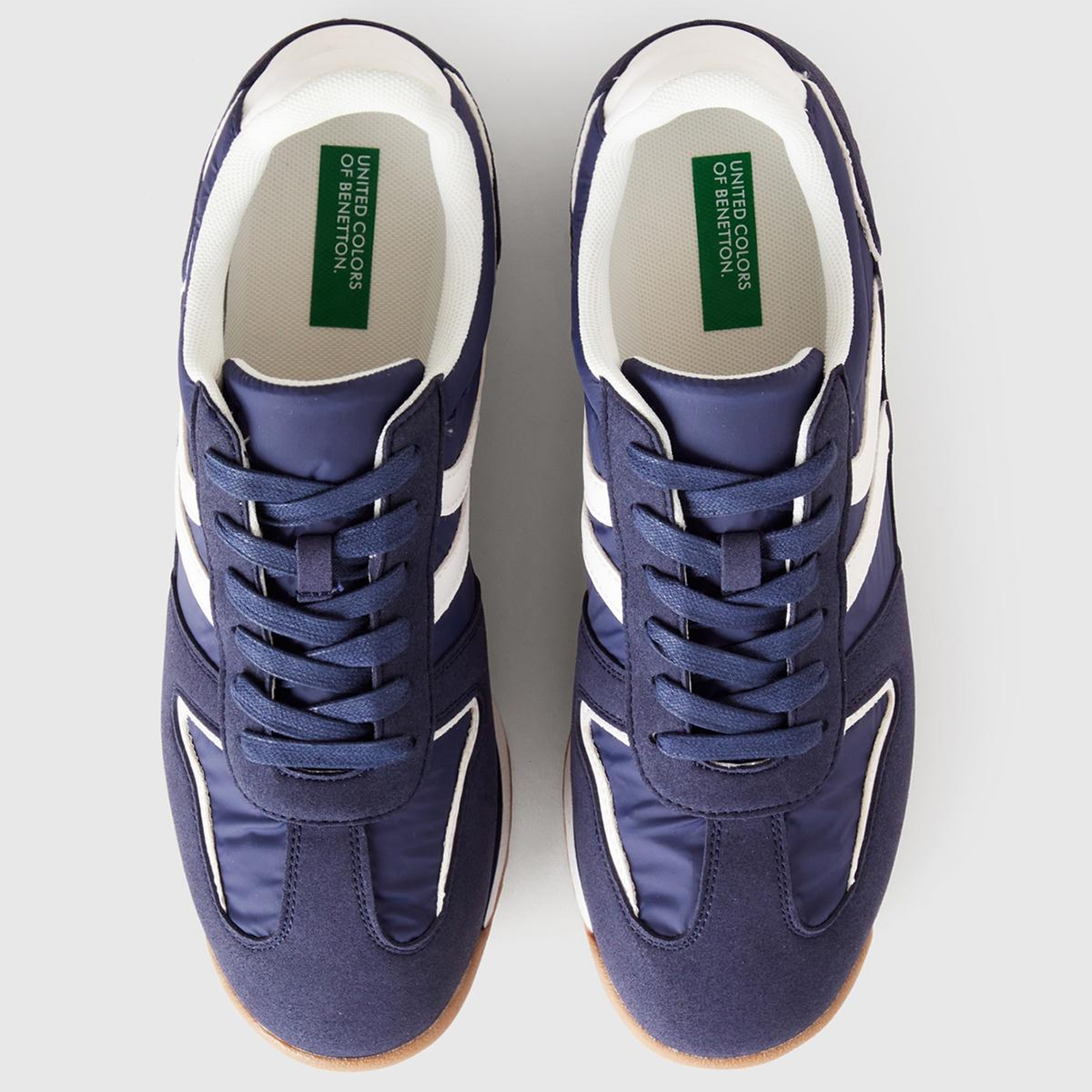 Erkek Lavanta Mavisi Süet Görünümlü Yanı Logo Detaylı Bağcıklı Sneaker