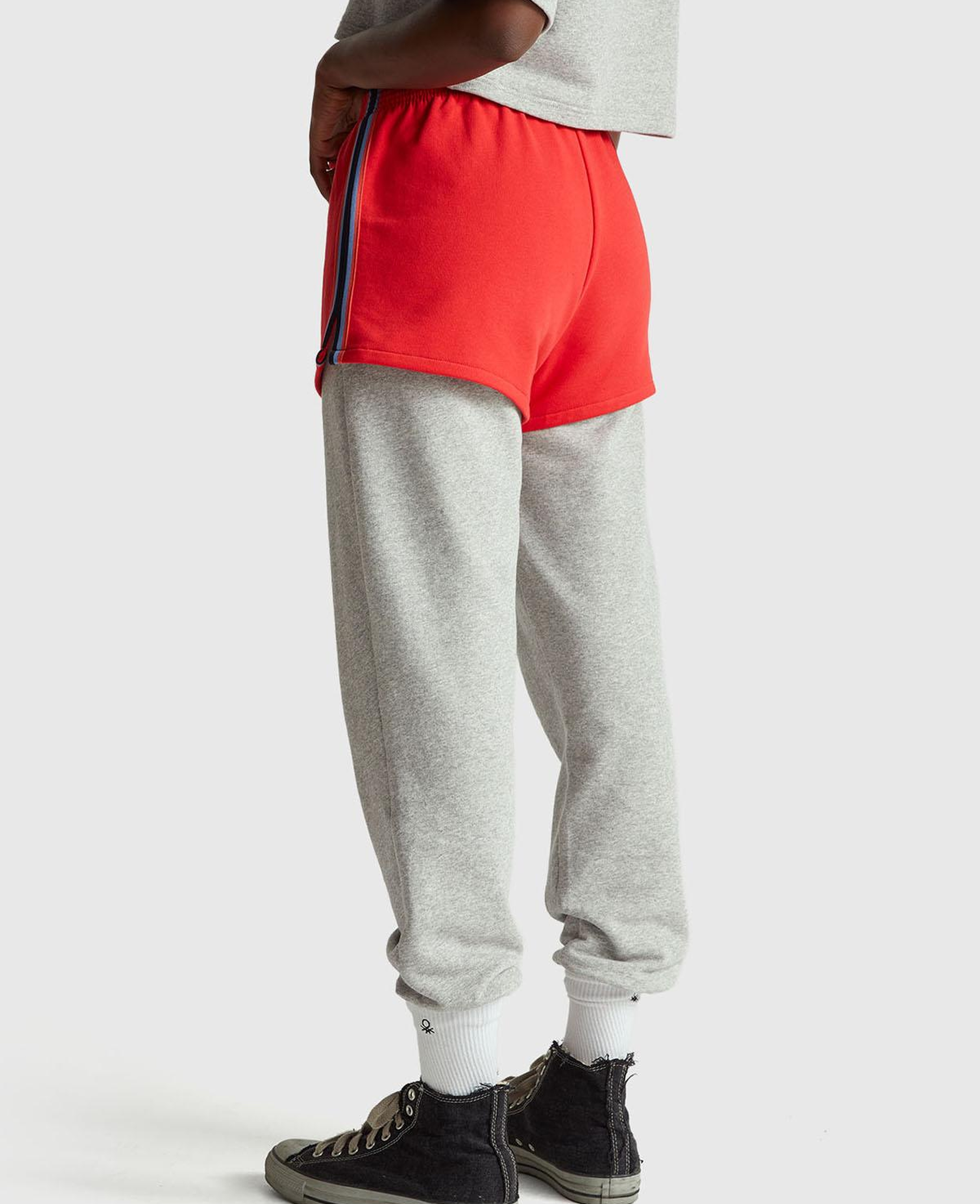 Kadın Kırmızı  %100 Pamuk Rahat Kalıp Stranger Things Sweat Şort