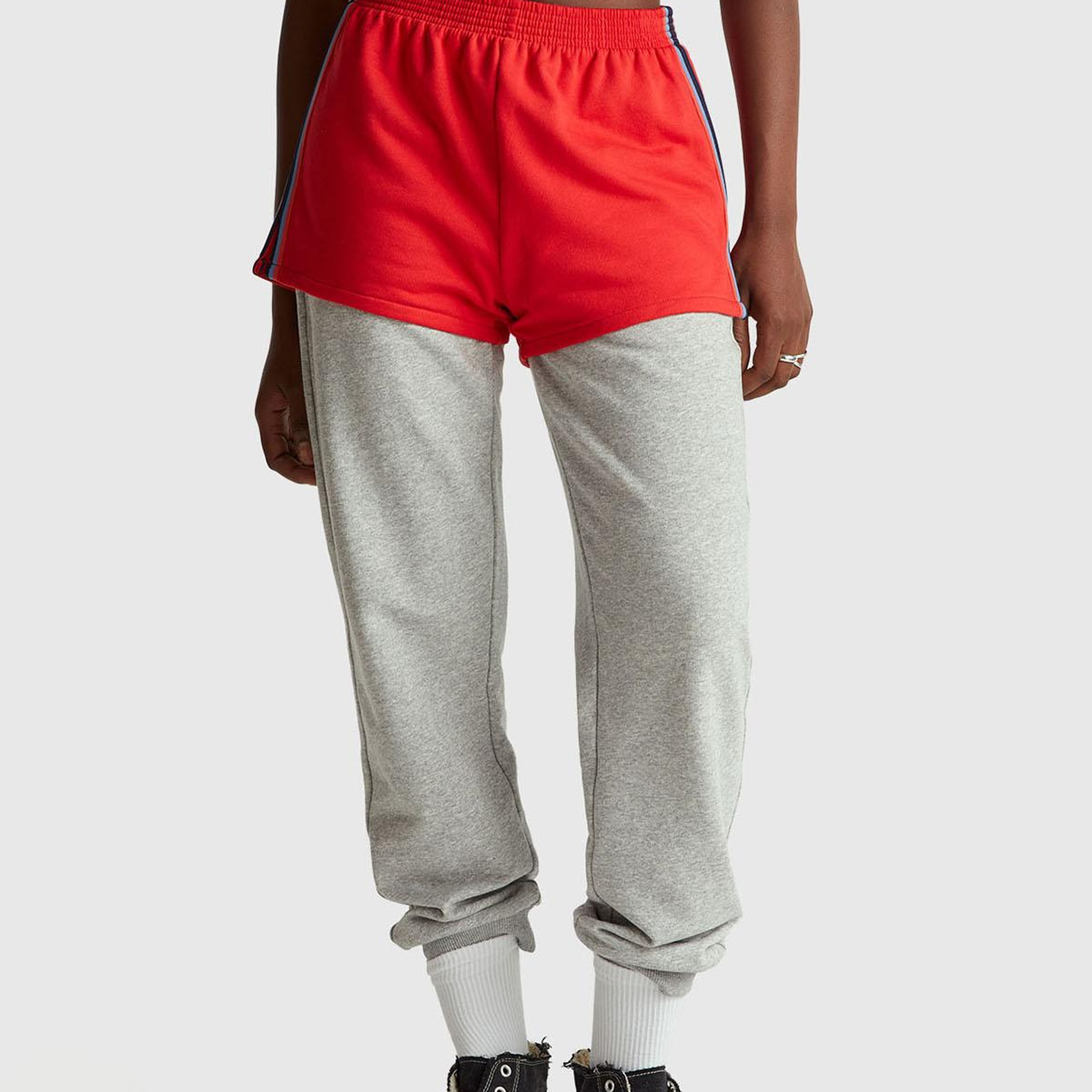 Kadın Kırmızı  %100 Pamuk Rahat Kalıp Stranger Things Sweat Şort